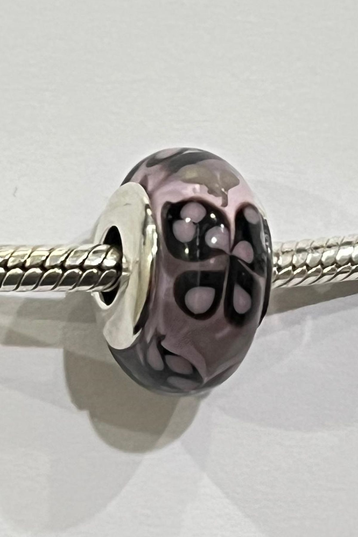 Fubena Kelebek Mor Charm