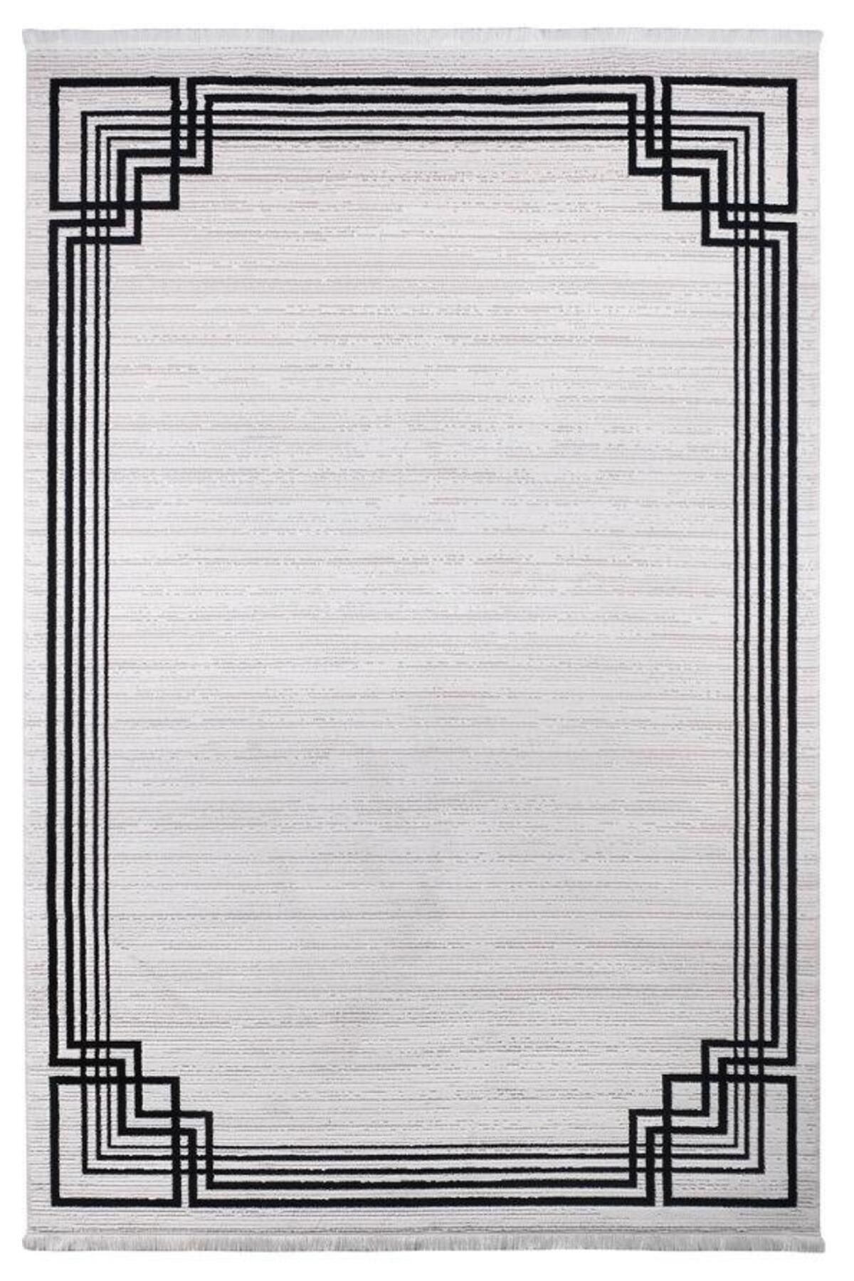 Vivaldi Art Deco 1011 Siyah Serisi Akrilik Salon Oturma Yatak Odası Halısı