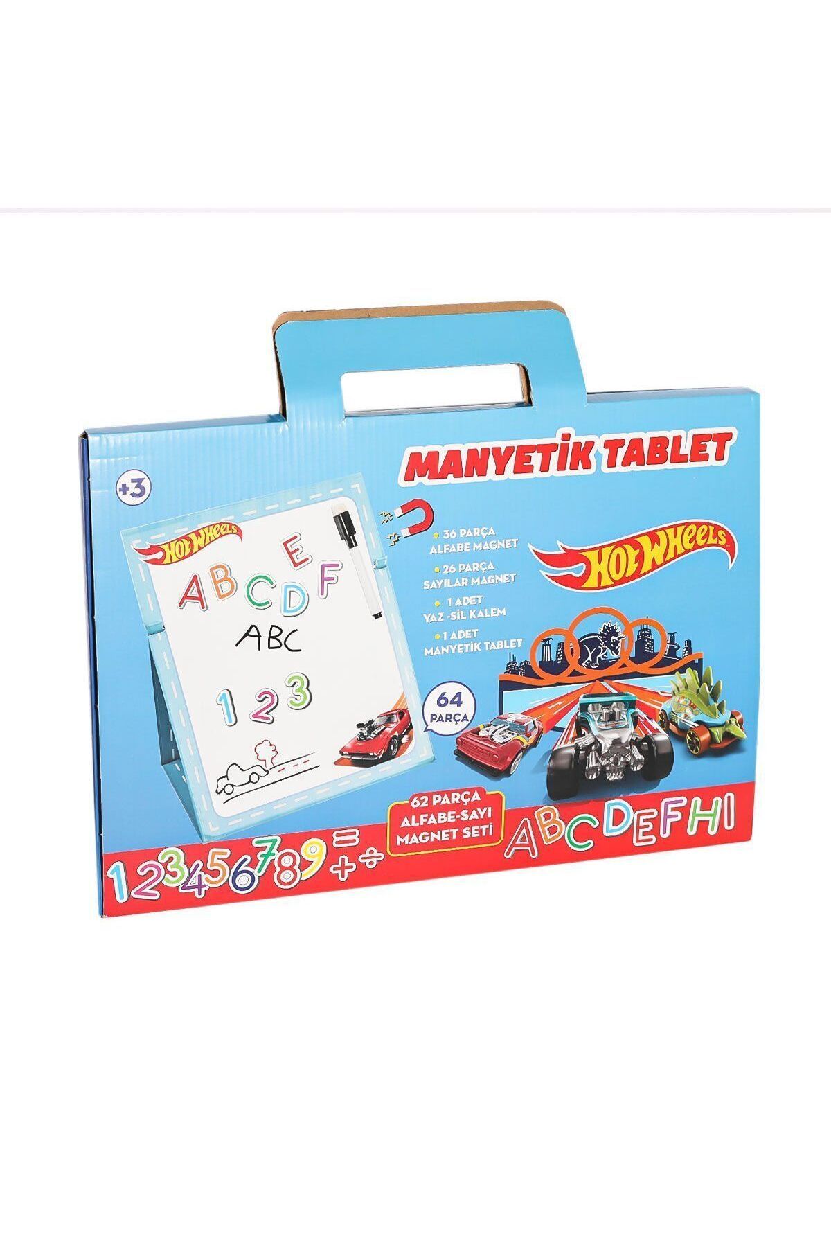 melfxxl eticaret 2236 HOT WHEELS MANYETİK TABLET 62 PARÇA MANYETİKLİ