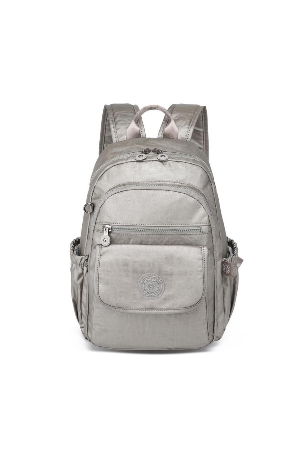 SMART BAGS Metalik Kumaş Orta Boy Kadın Sırt Çantası Smart Bags 1187