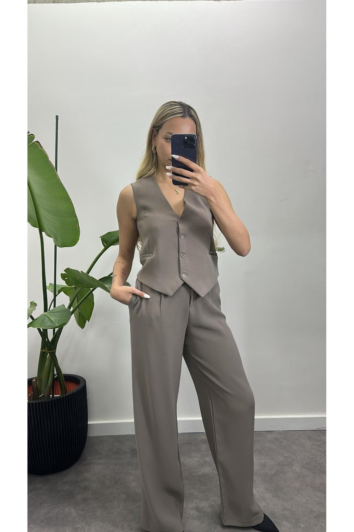 Acar Boutique Premium Kumaş Yelek