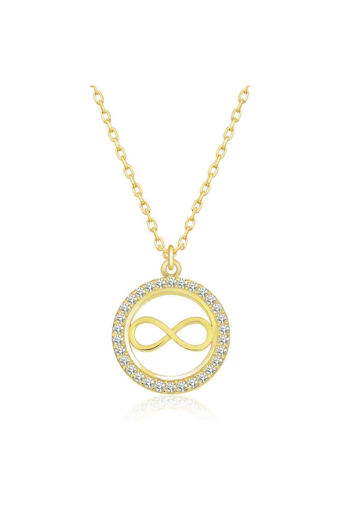 Findit Gümüş Gold Minik Sonsuzluk Kolye