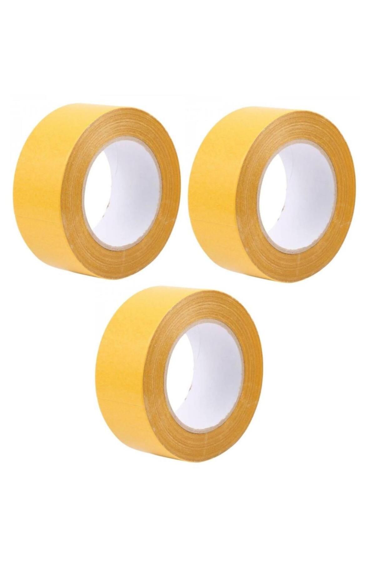 Pisicik 3 Adet Çift Taraflı Köpük Bant 2 Metre 38 mm