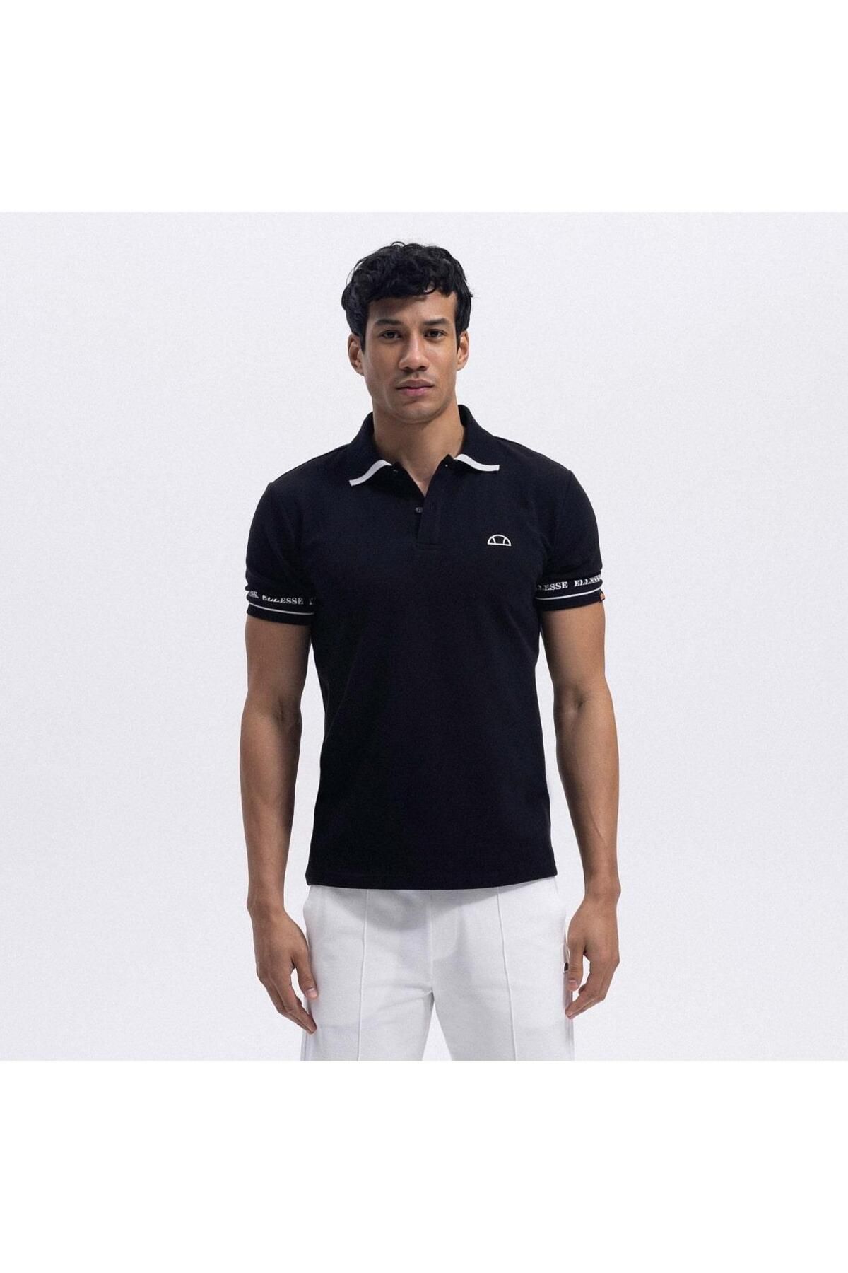 Ellesse EM375-BK Polo Yaka Erkek T-Shirt - Siyah