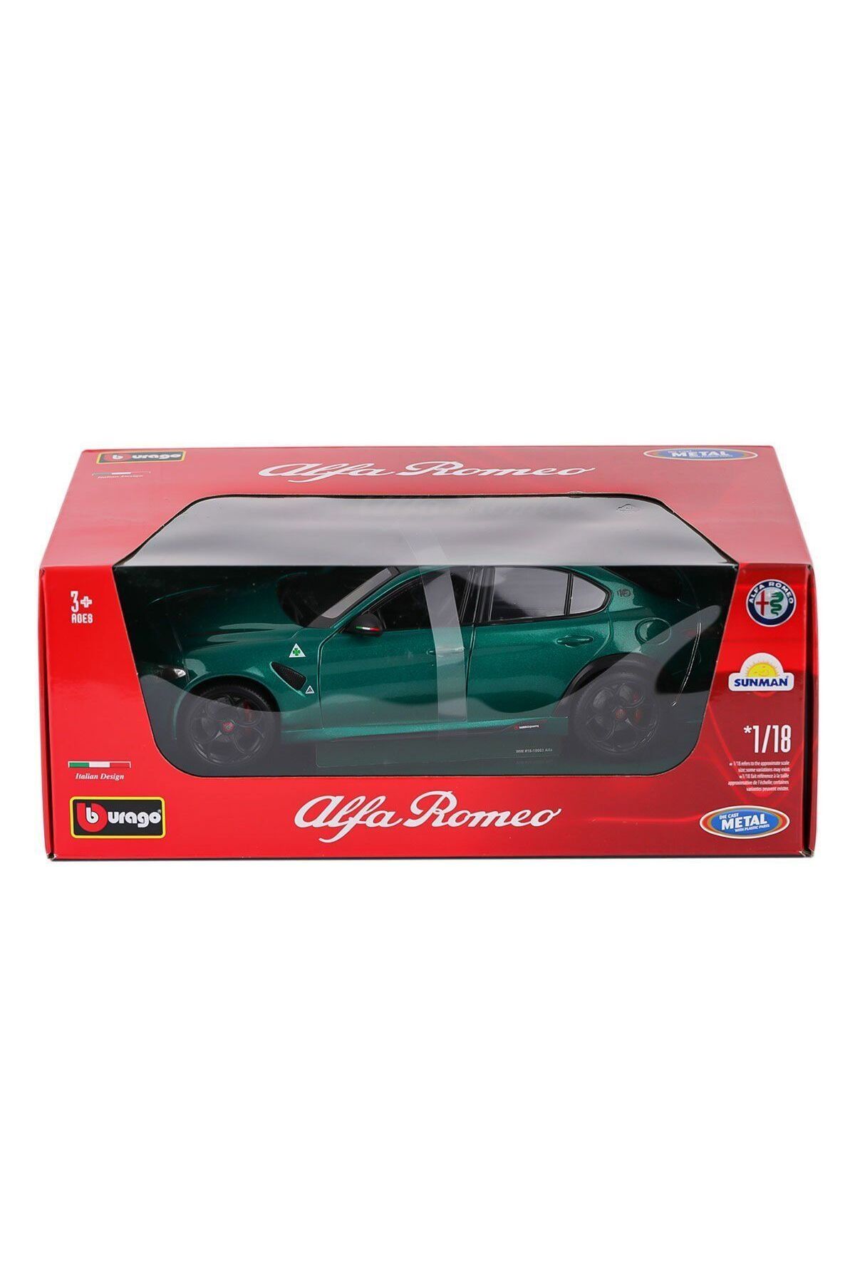 melfxxl eticaret 11048 Burago Alfa Romeo Gıula GTA 1:18 -Sunman