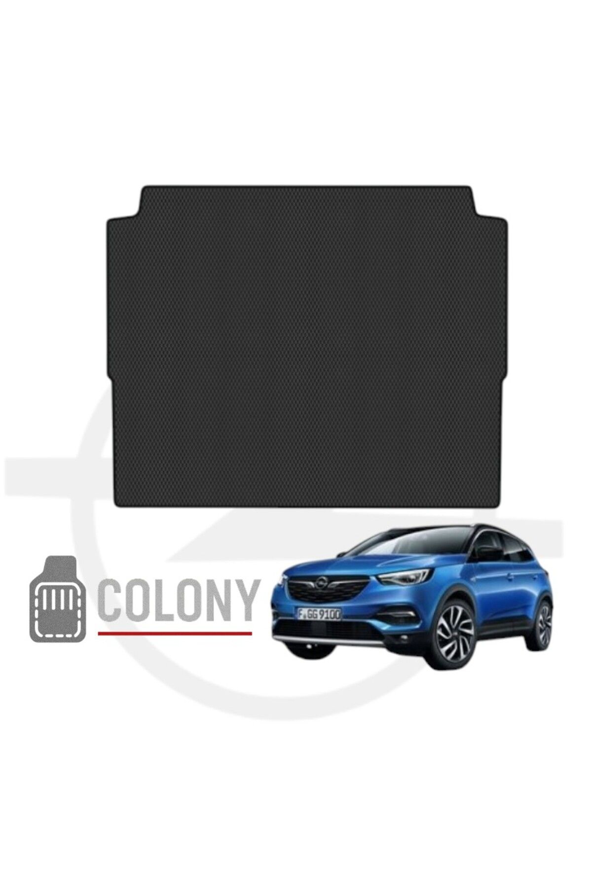 COLONY Opel Grandland X SUV 2017-2021 Hücreli Premium Eva Oto Bagaj Paspası & Bagaj Havuzu