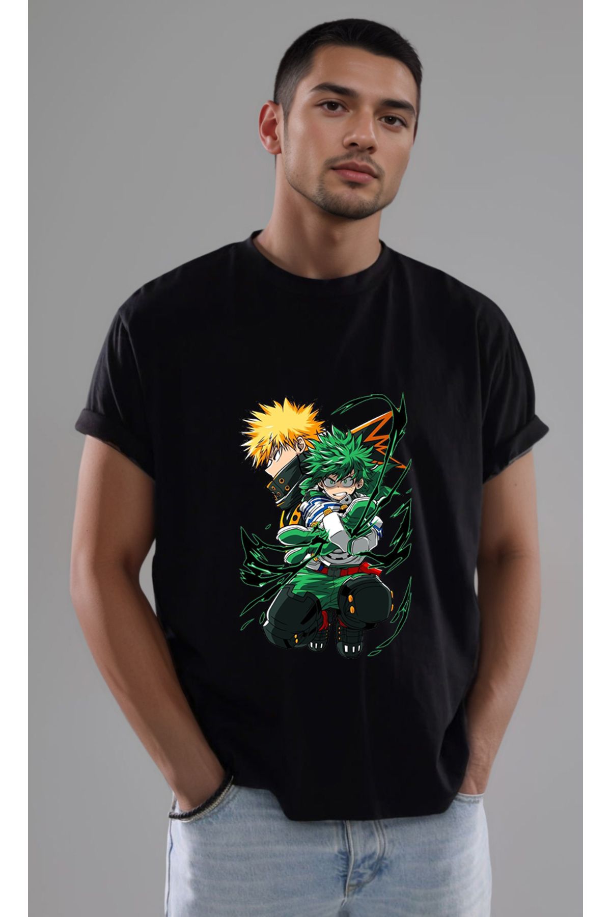 petite pati My Hero Academia Baskılı Unisex Tshirt