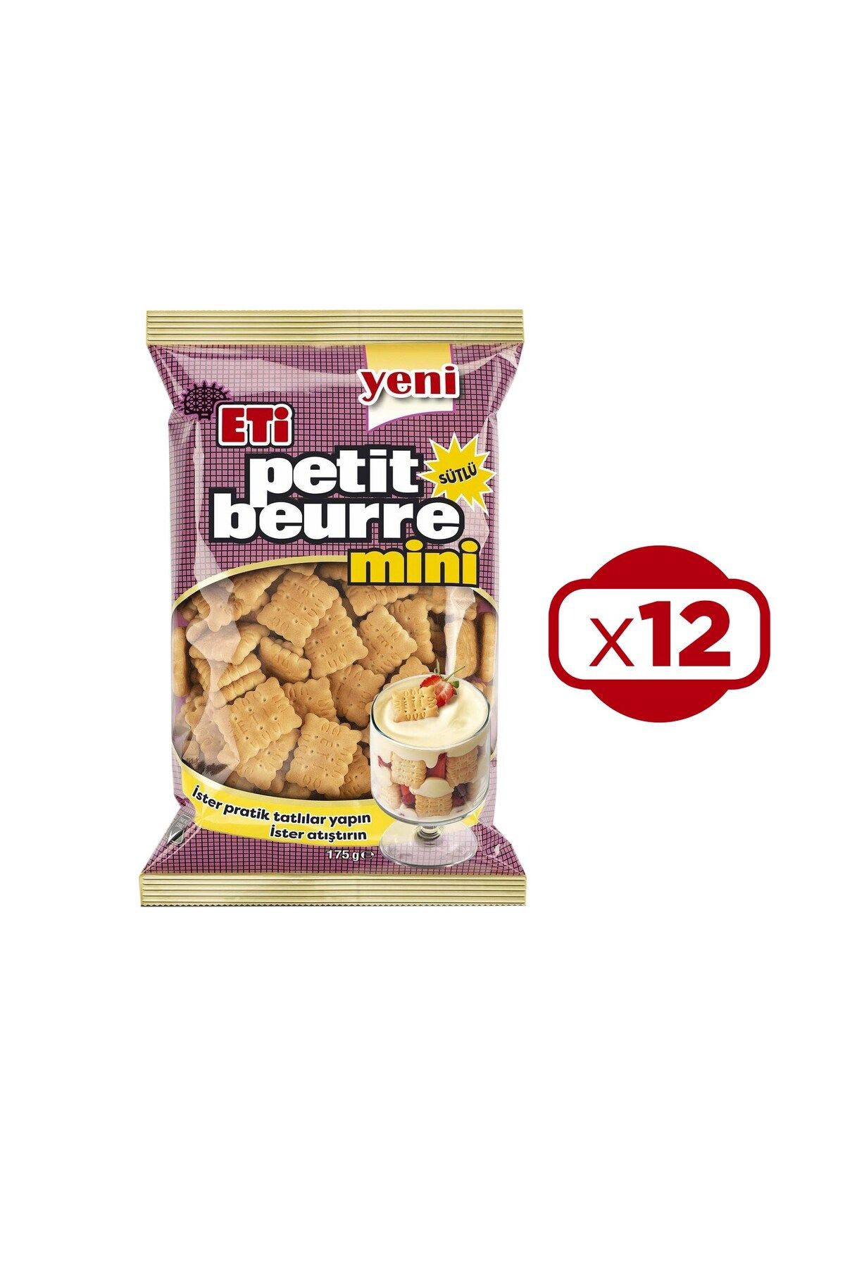 Eti Petit Beurre Mini Bisküvi 175 Gr x 12 Adet