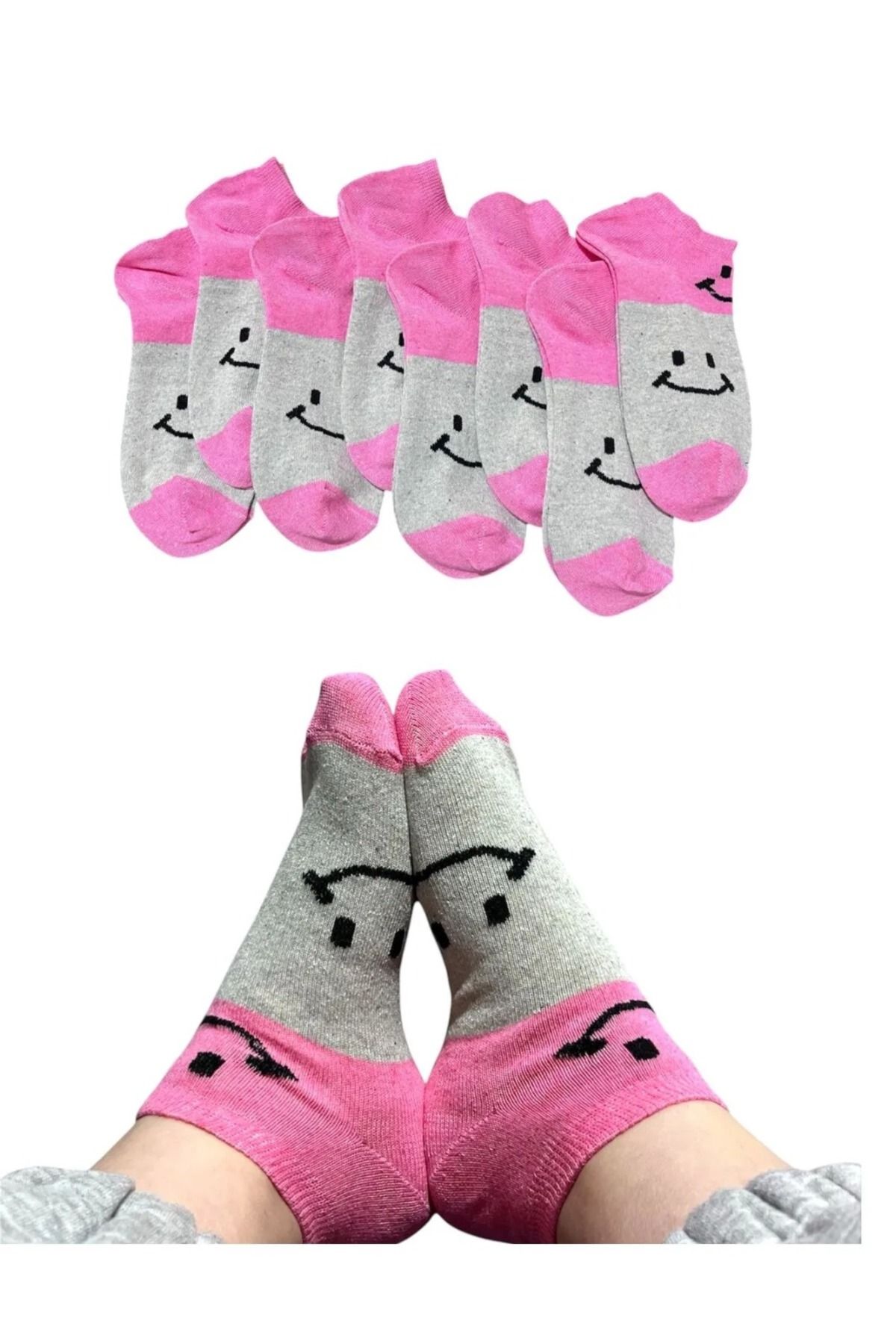 BYNDRSOCKS 7 Çift Kadın Patik Pamuklu Çorap