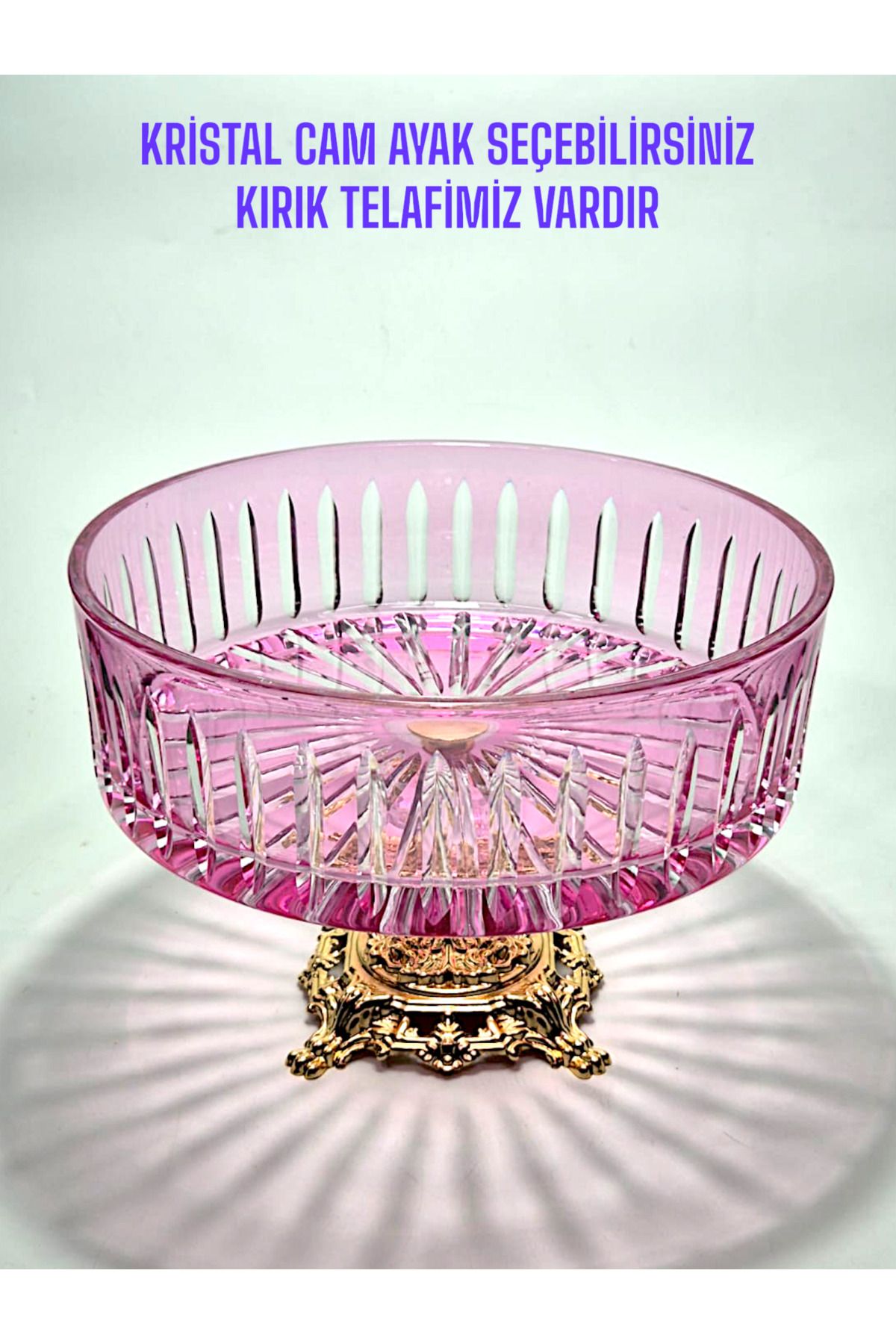 Akden Kristal KESME KRİSTAL DEKOR EL İŞÇİLİĞİ İSKANDİNAV KASE