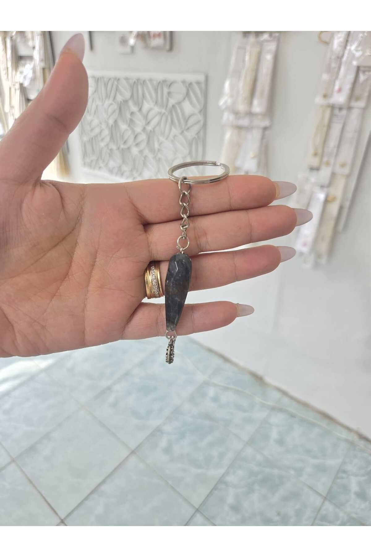 ERASLAN Doğal Taş Anahtarlık