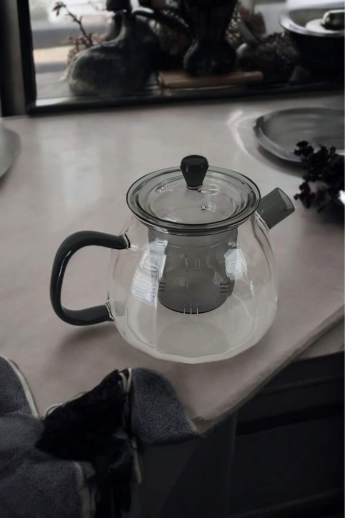 Panhera Cam Demlik Füme 650 ml