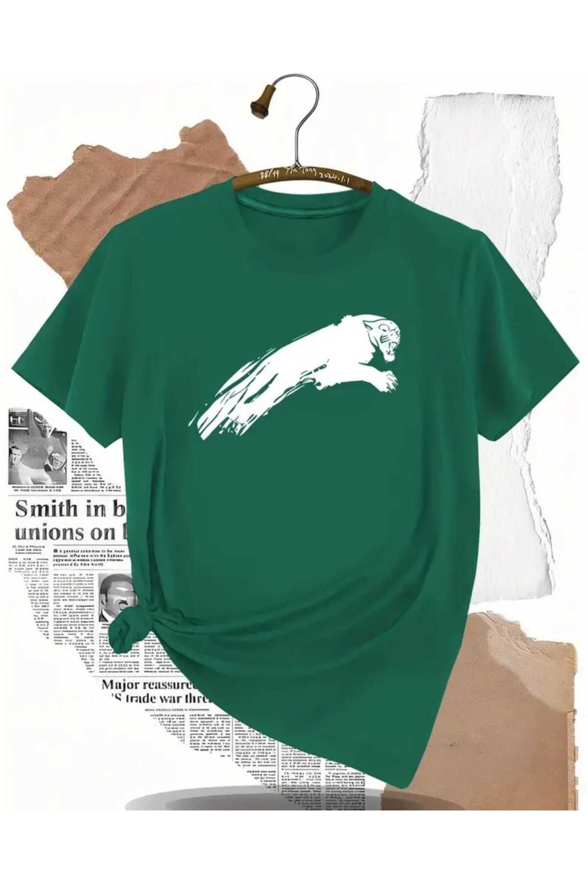 TekTarzz Erkek Fırça Çizim Baskılı Tasarım Tshirt
