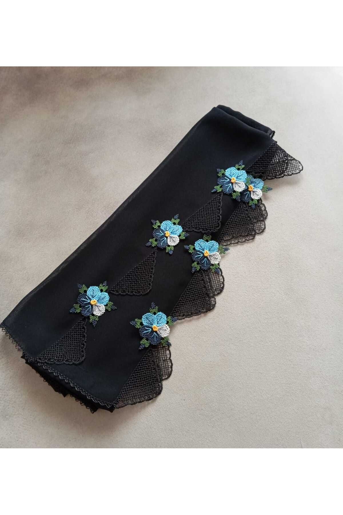 NUMİSTORE İğne oyası siyah renk namaz örtüsü