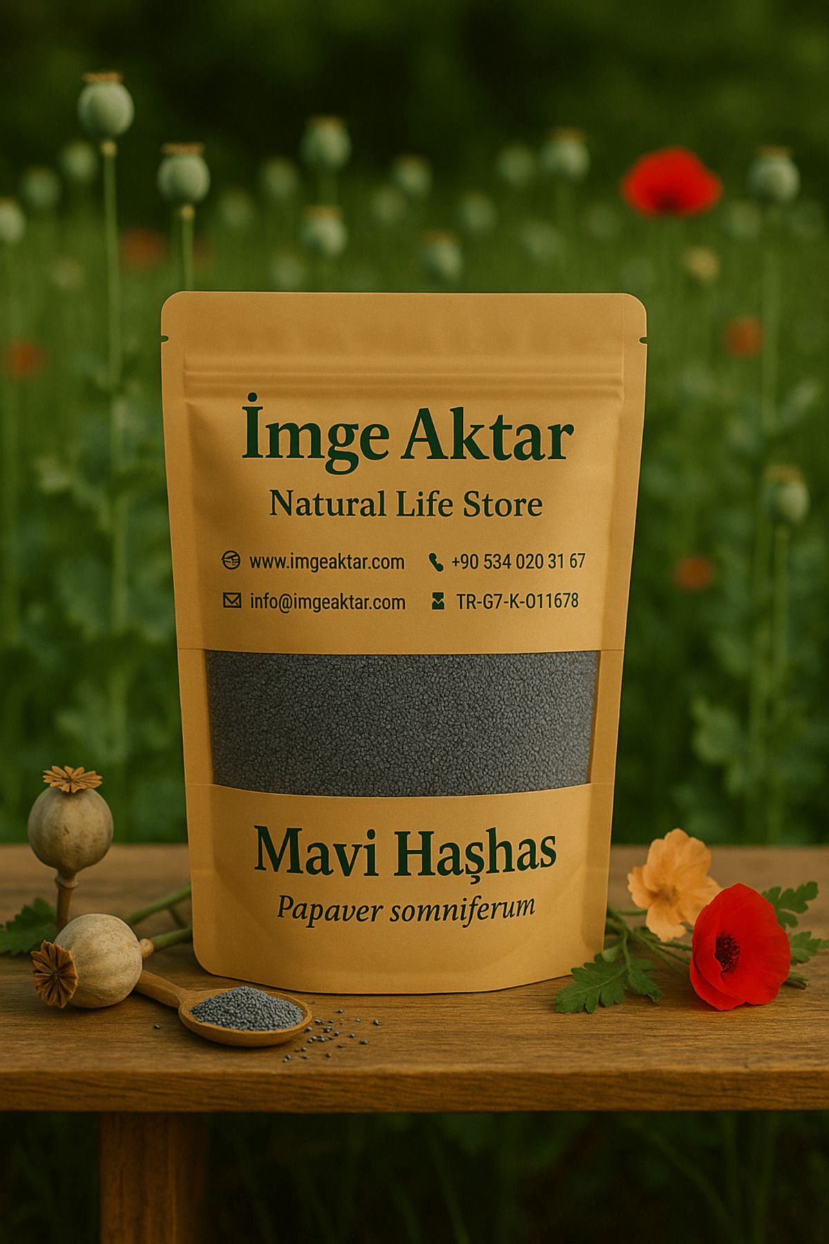 İmge Aktar Mavi Haşhaş 100 gr