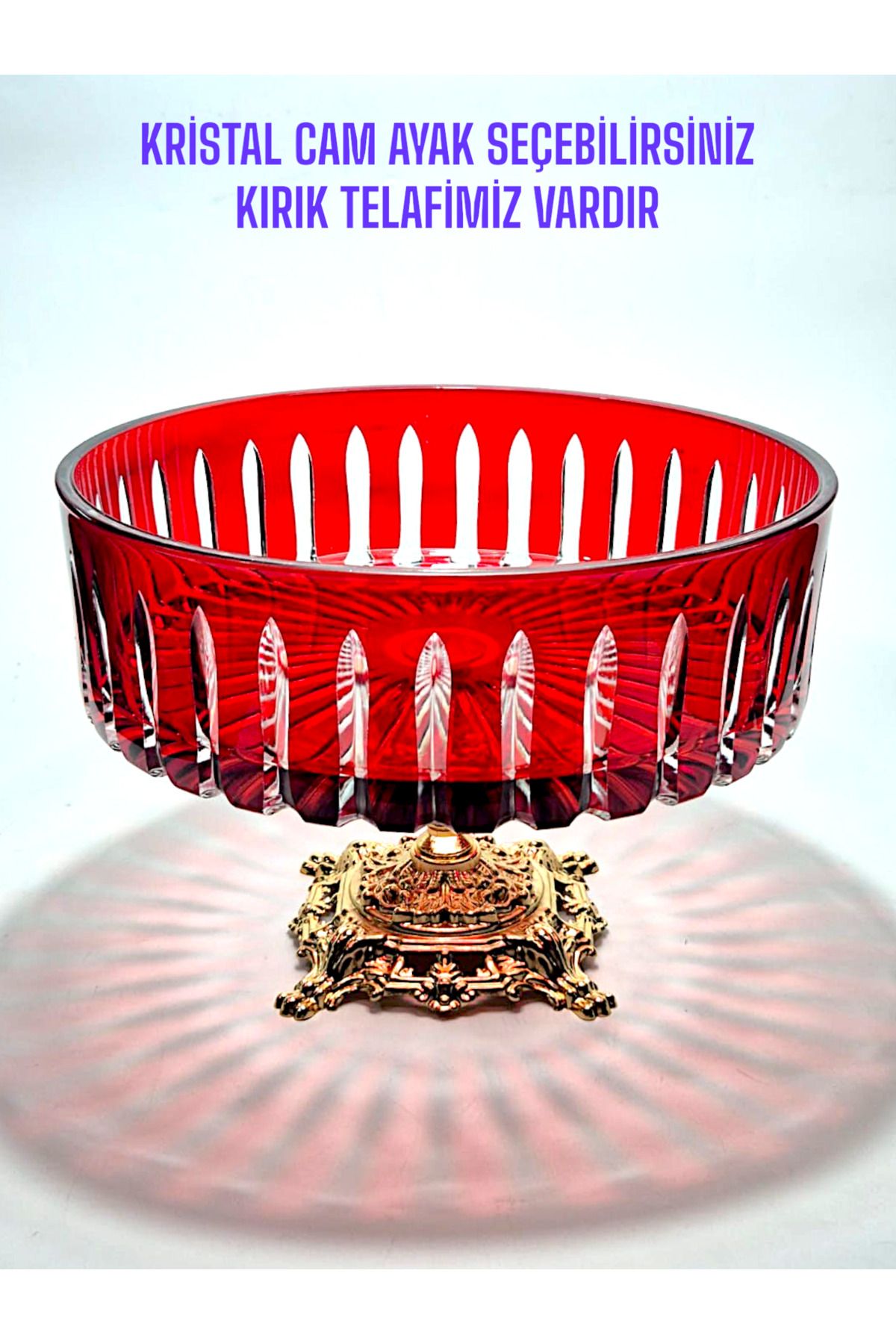 Akden Kristal KESME KRİSTAL DEKOR EL İŞÇİLİĞİ İSKANDİNAV KASE
