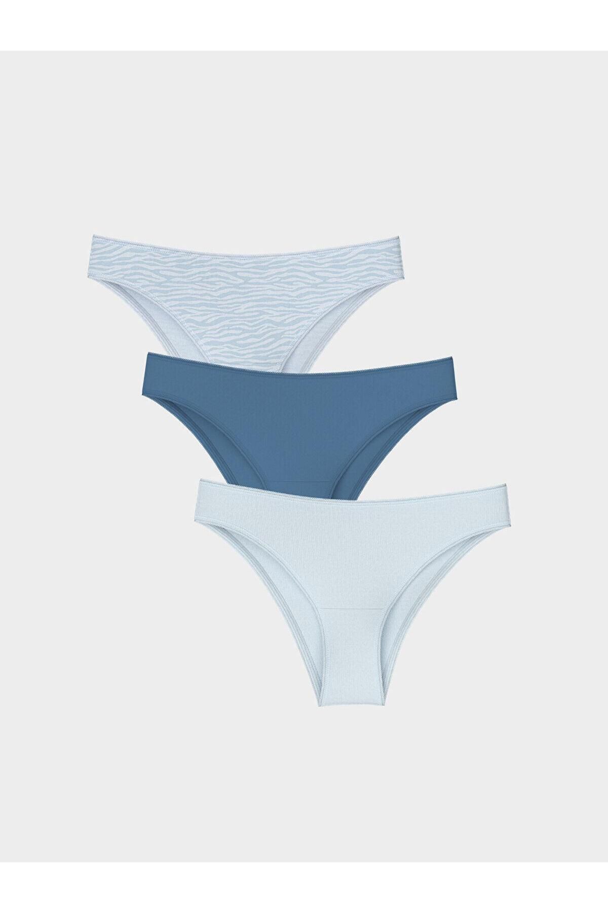 LC Waikiki LCW DREAM Desenli Brazilian Külot 3'lü Paket (S5)