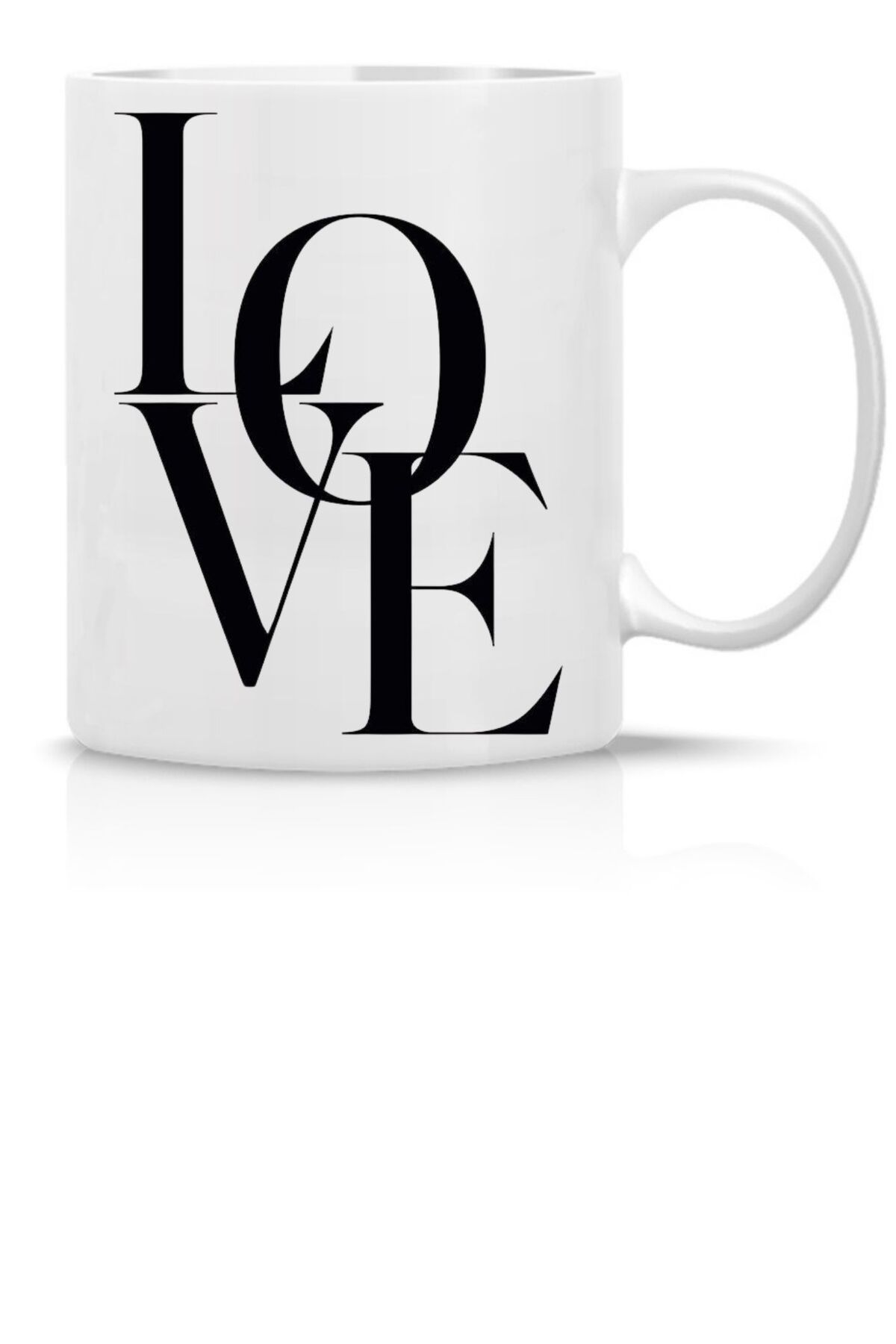 VANİLLA HANDESEVİM LOVE BASKILI ÇAY VEYAZ KAHVE KUPASI