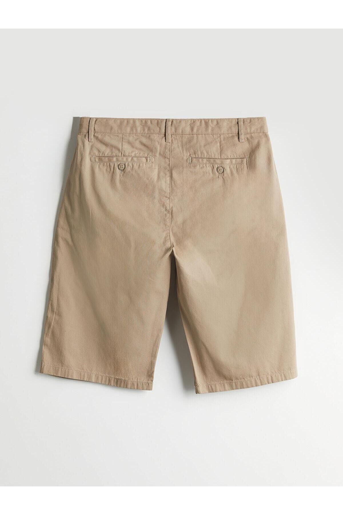 LC Waikiki-Lcwaikiki Basic Comfortable Fit Gabardine Men's Bermuda Shorts (S5) 6