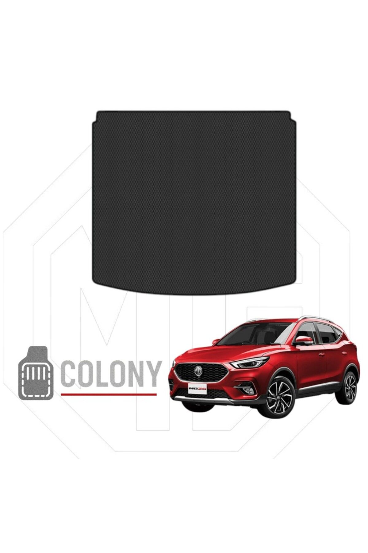 COLONY MG ZS (Benzin) SUV 2020+ Hücreli Premium Eva Oto Bagaj Paspası & Bagaj Havuzu Siyah