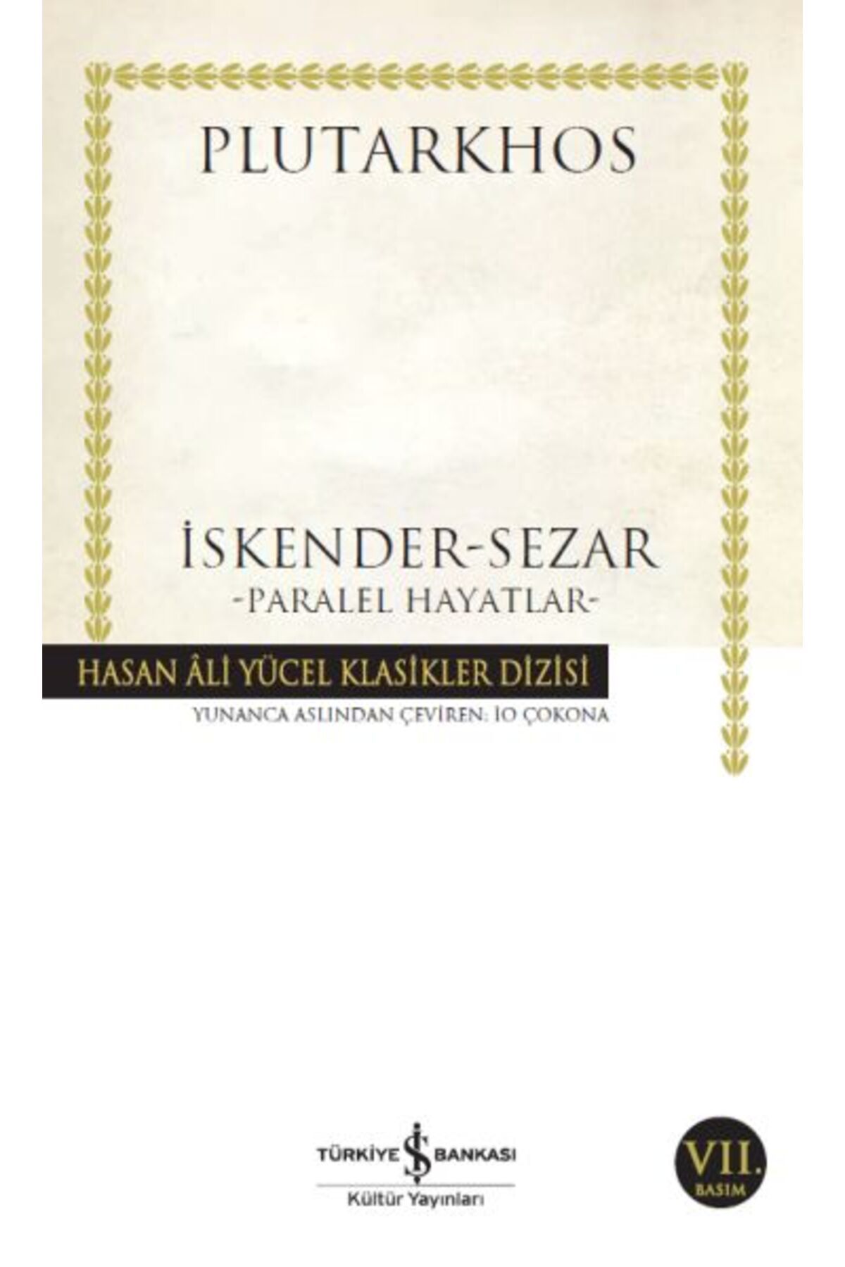 Destek Yayınları İskender - Sezar - Paralel Hayatlar - Hasan Ali Yücel Klasikleri