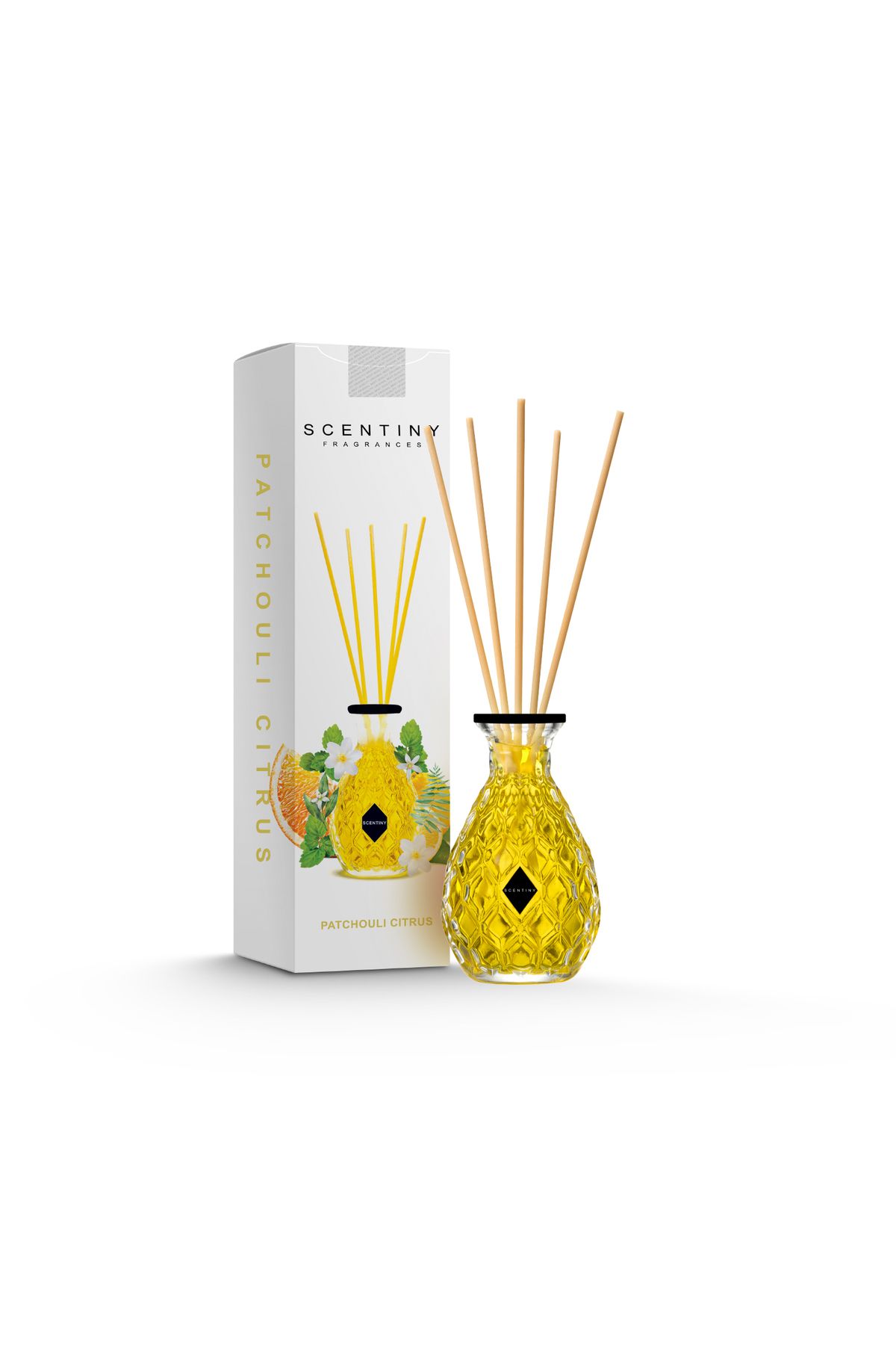 Scentiny Fragrances Patchouli Citrus Çubuklu Oda Parfümü 110 ML