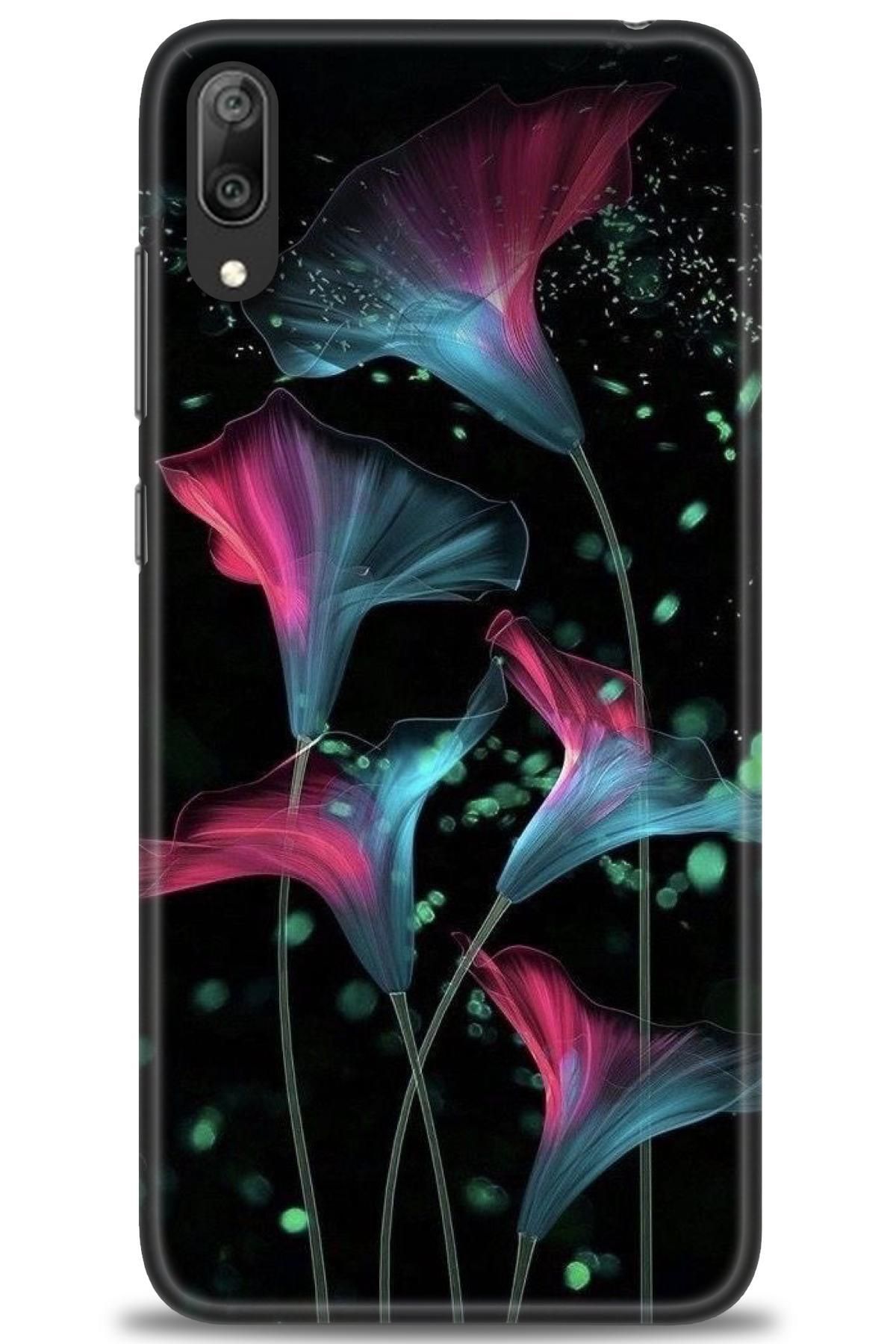 CooperTech Huawei Y7 Prime 2019 İle Uyumlu HD Baskılı Silikon Kılıf - 741
