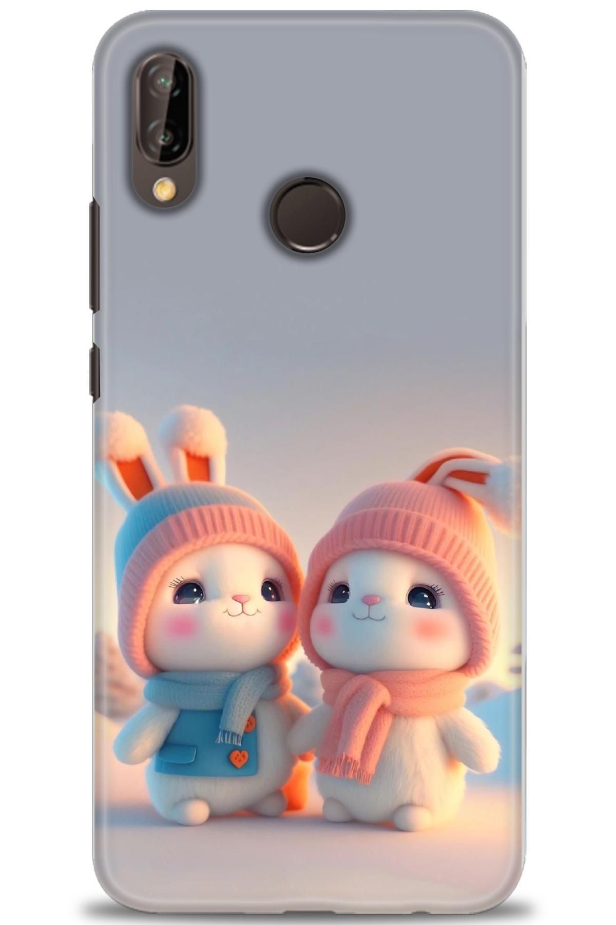 CooperTech Huawei P20 Lite İle Uyumlu HD Baskılı Silikon Kılıf - 770