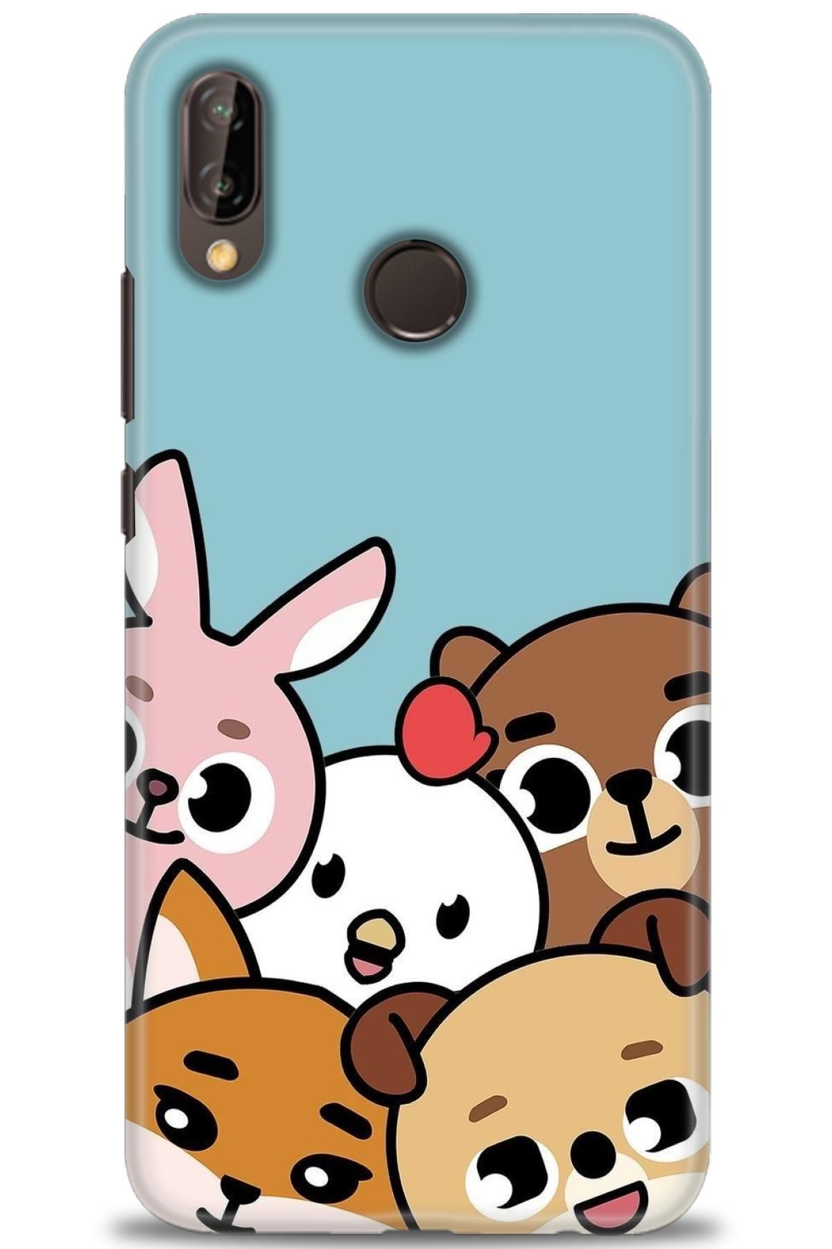 CooperTech Huawei P20 Lite İle Uyumlu HD Baskılı Silikon Kılıf - 684