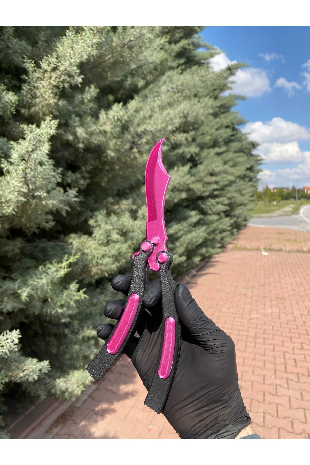 BestFor3D CS Sert Plastik Kelebek Bıçağı Mor Renk