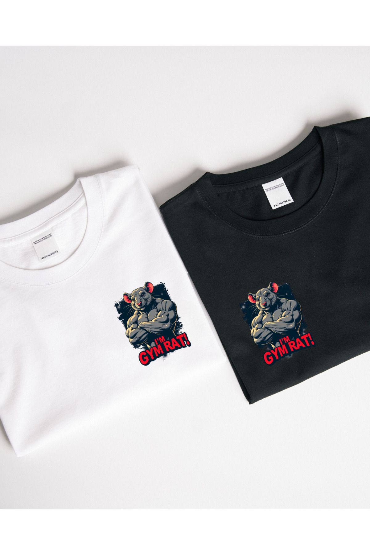 Ebiidesign I'am The Gym Rat Tasarımlı Baskılı T-Shirt