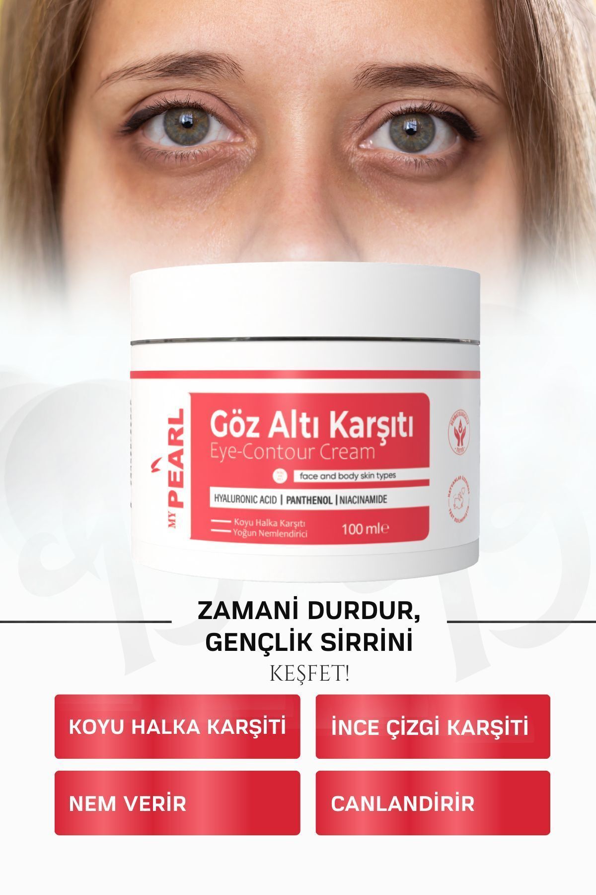 My pearl Botoks Etkili ,göz Altı Kremi Yaslanma Ve Kırışıklık Karşıtı, Nemlendirici Kolejen Morluk Bakım
