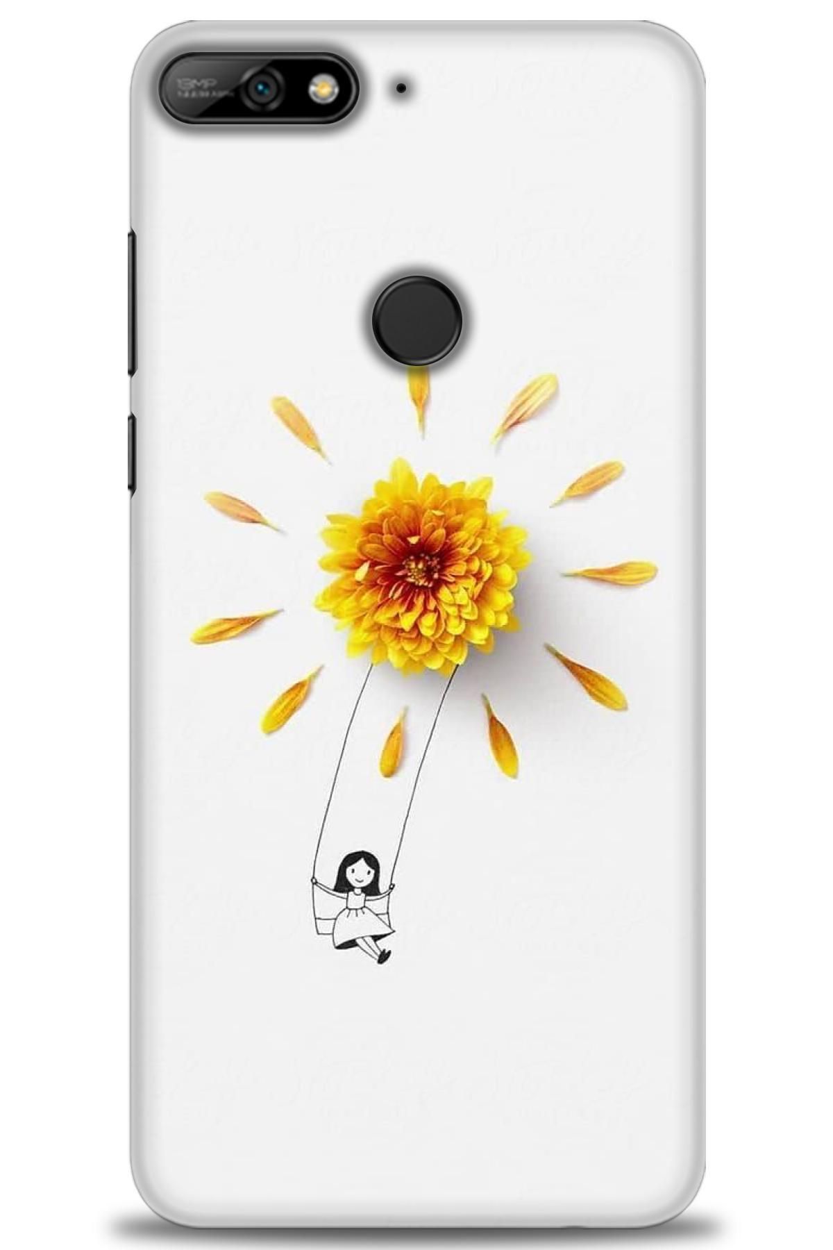 CooperTech Huawei Y7 2018 İle Uyumlu HD Baskılı Silikon Kılıf - 732