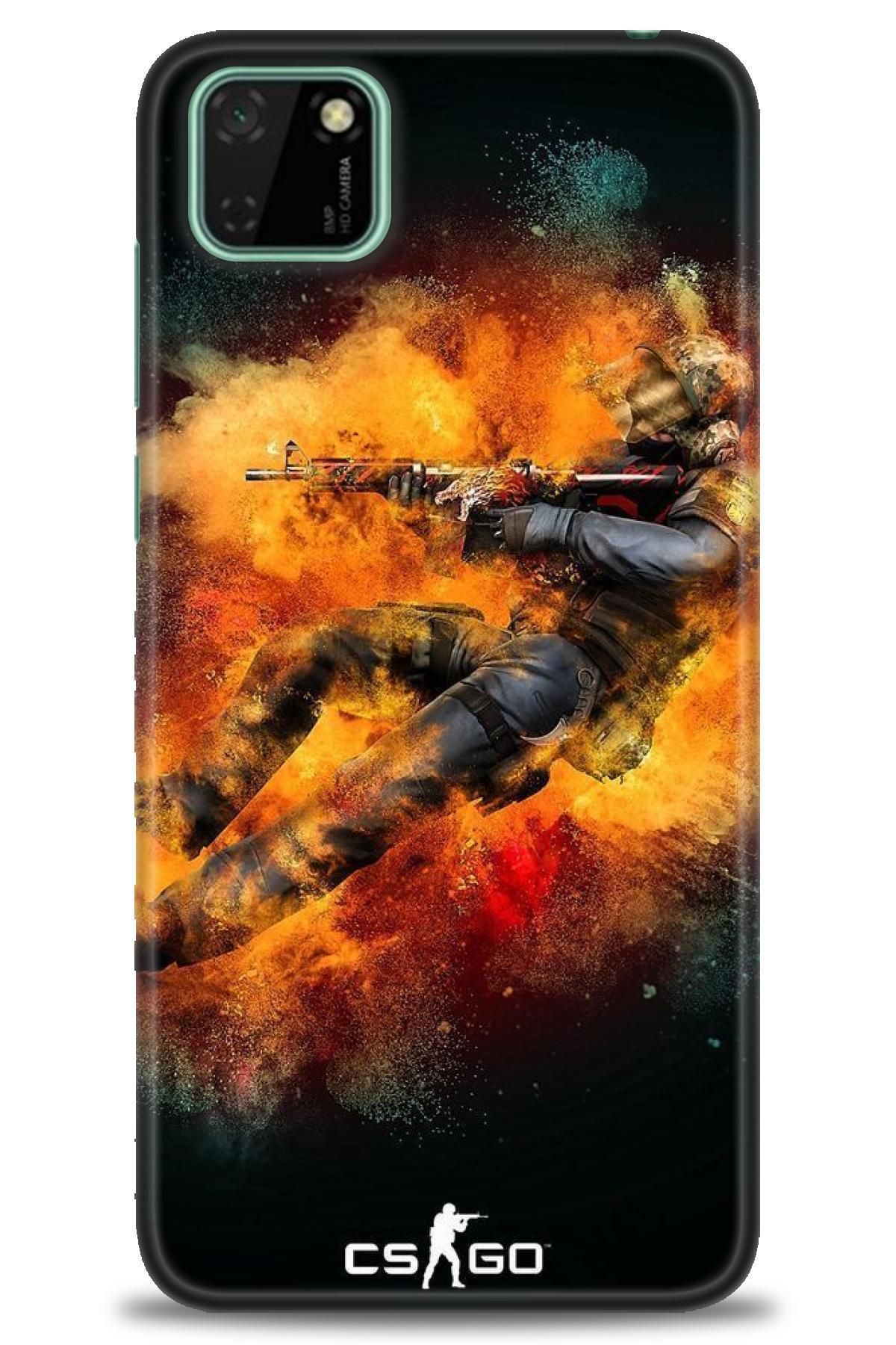 CooperTech Huawei Y5P İle Uyumlu HD Baskılı Silikon Kılıf - 790