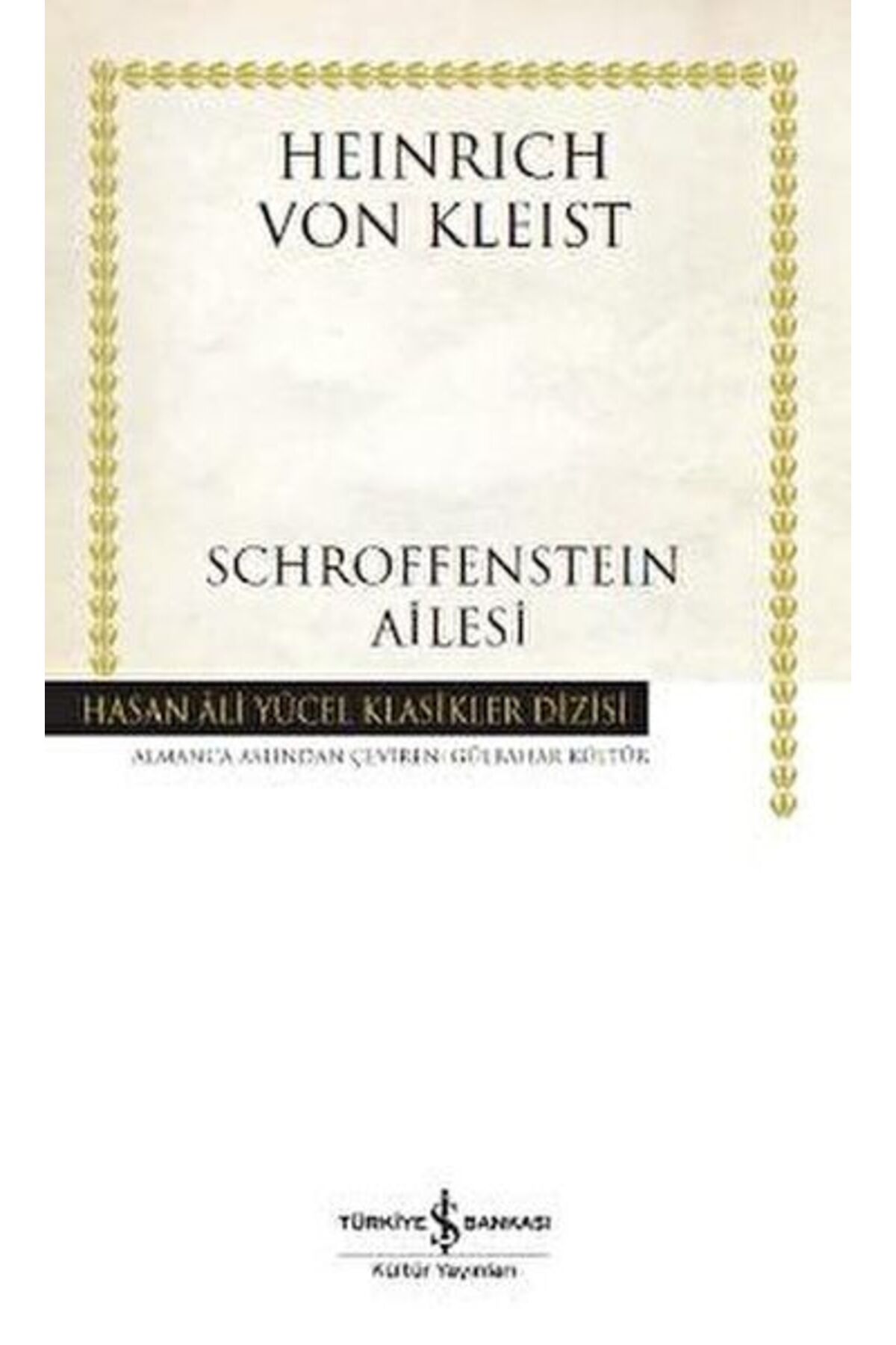 Destek Yayınları Schroffensteın Ailesi - Hasan Ali Yücel Klasikleri