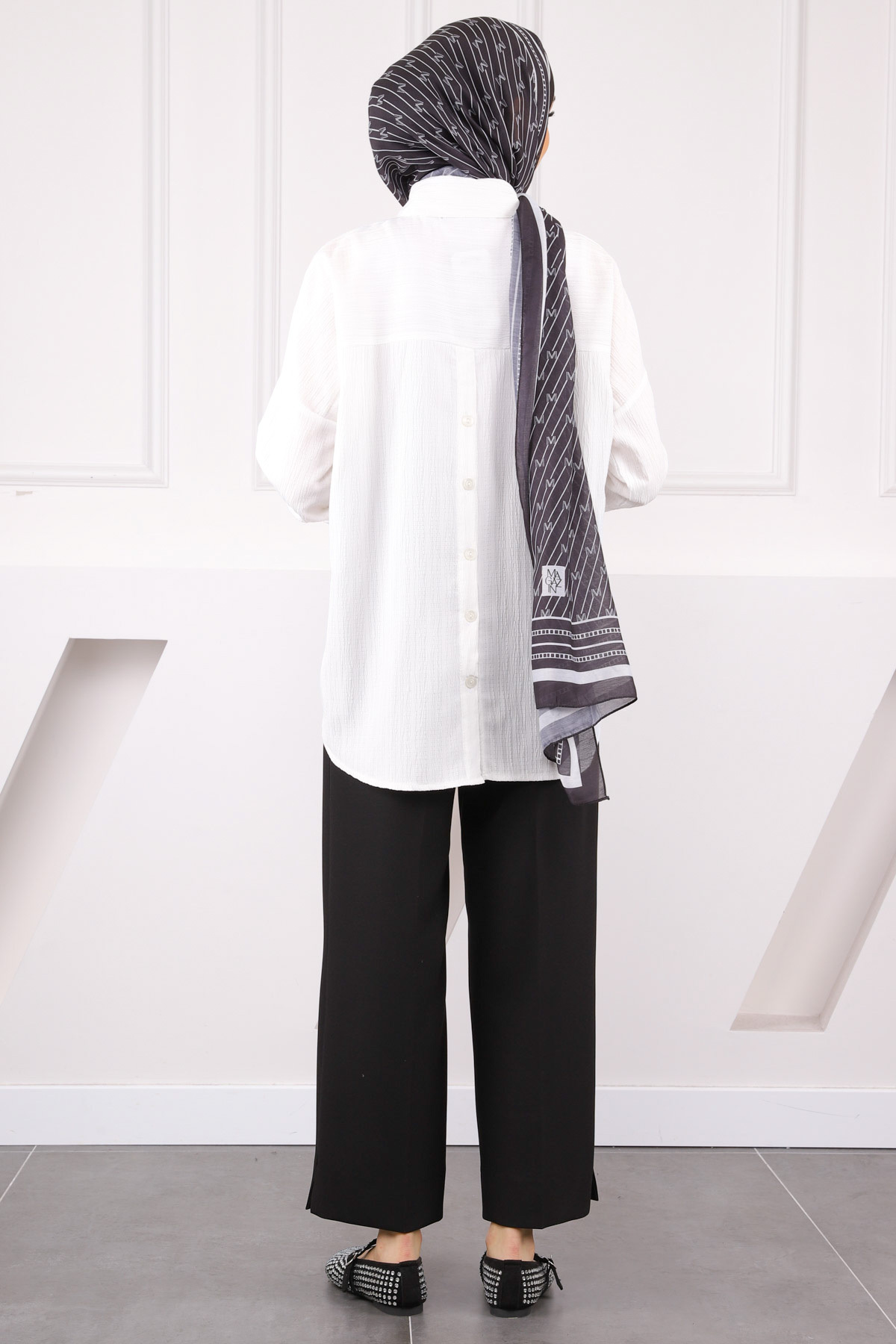 İmajButik-Ecru Buttoned Shirt 4