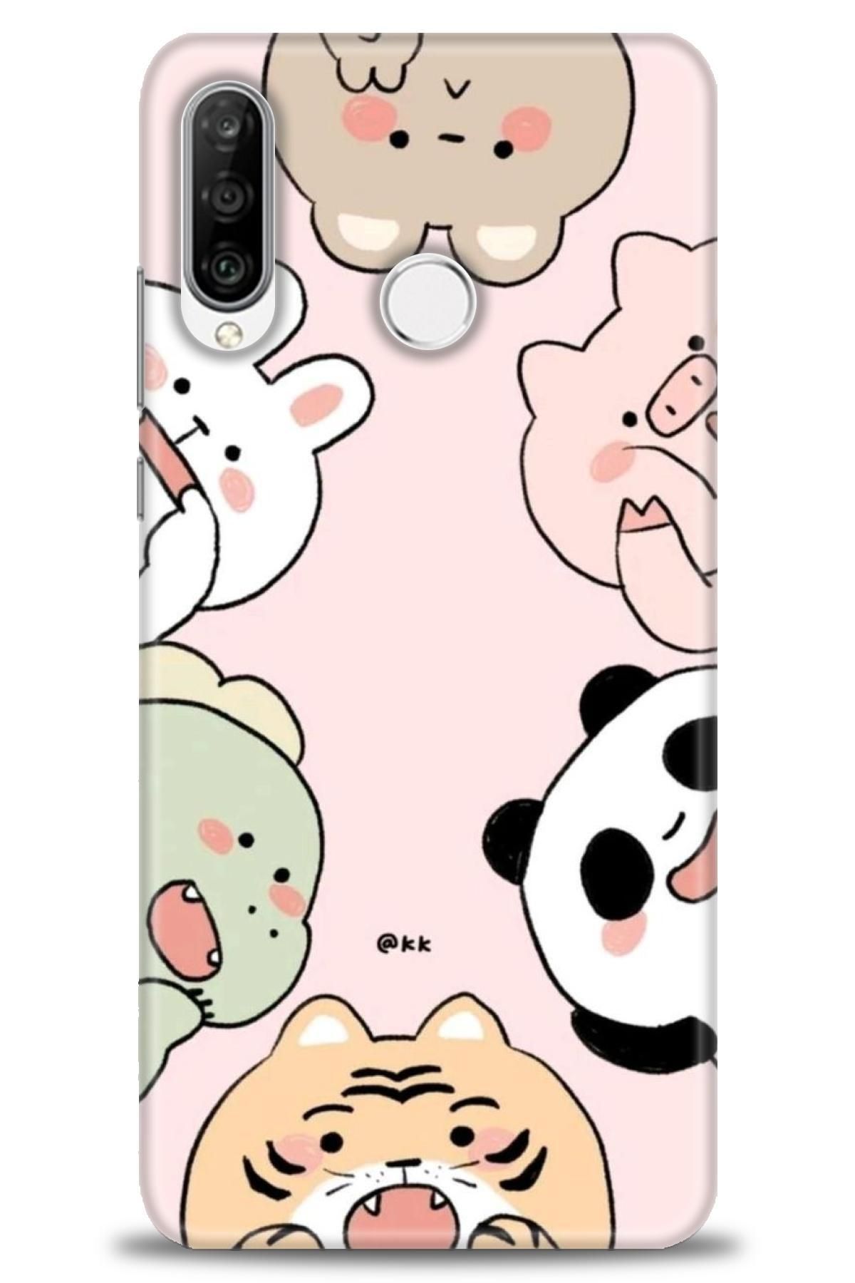 CooperTech Huawei P30 Lite İle Uyumlu HD Baskılı Silikon Kılıf - 291