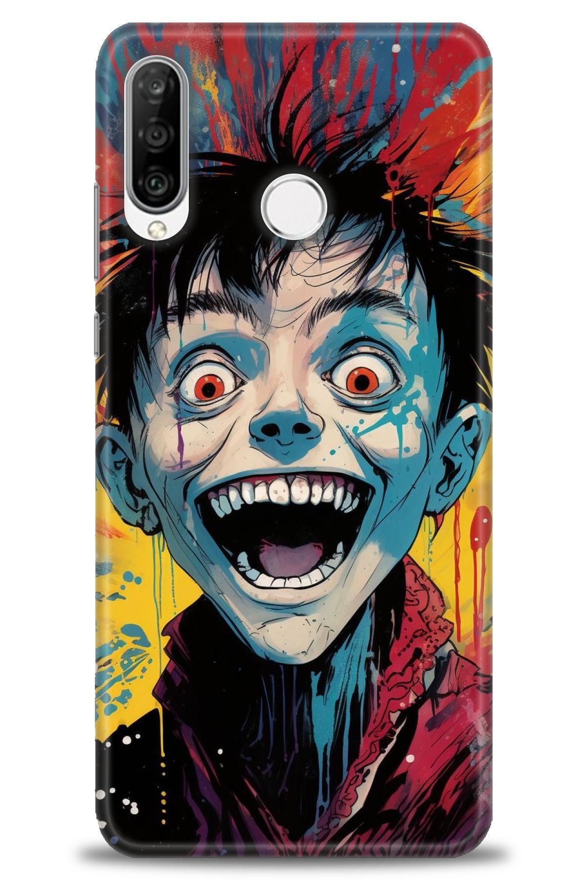CooperTech Huawei P30 Lite İle Uyumlu HD Baskılı Silikon Kılıf - 567