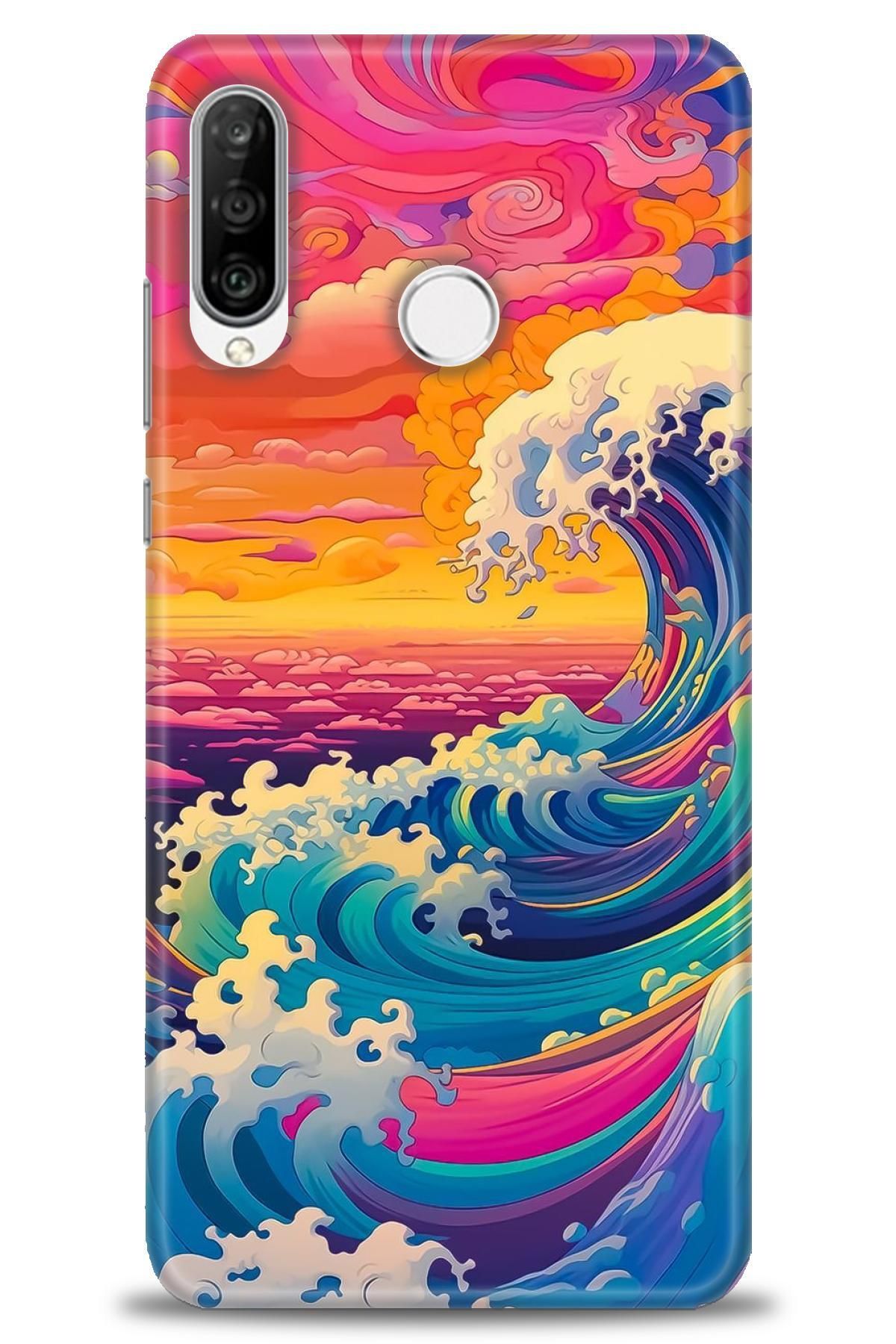 CooperTech Huawei P30 Lite İle Uyumlu HD Baskılı Silikon Kılıf - 556