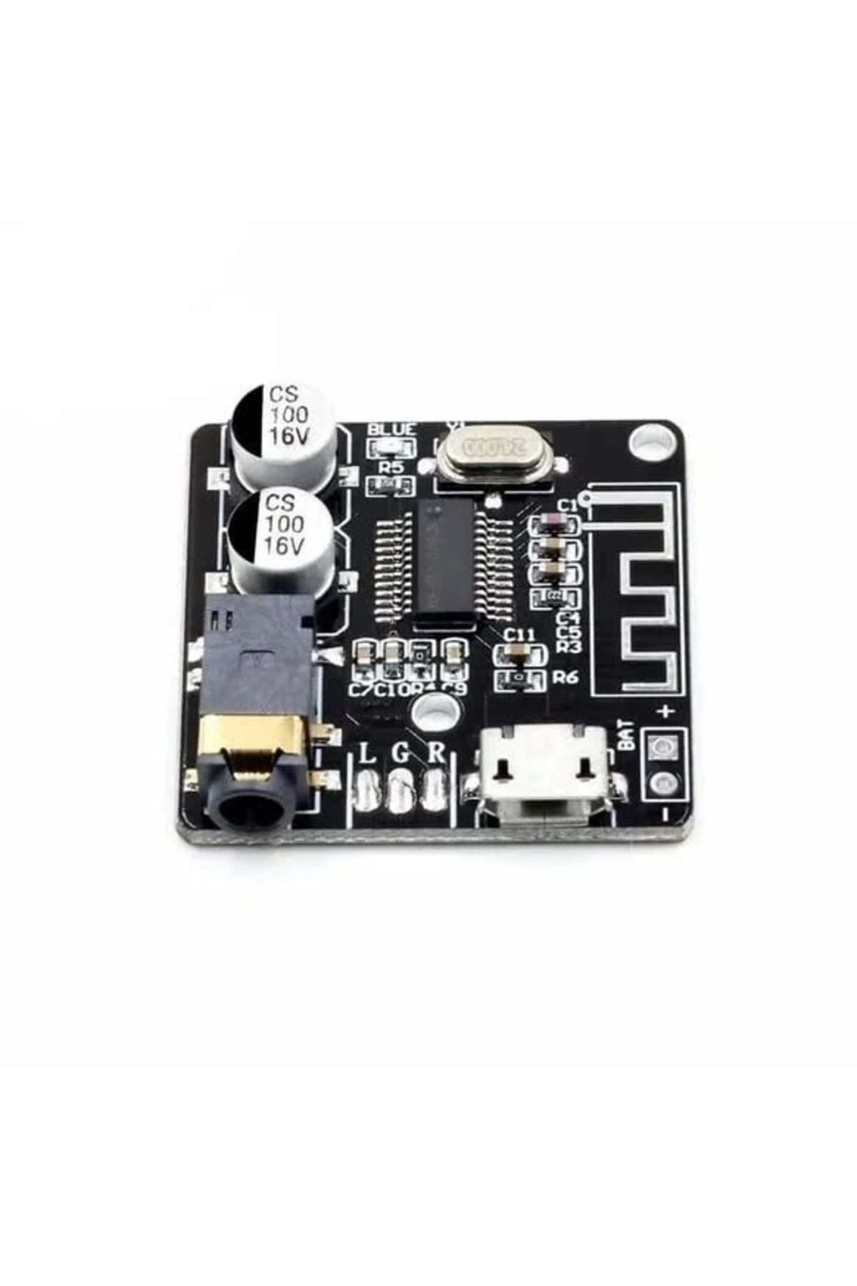 TIEE VHM-314 Micro USB Bluetooth Kablosuz Ses MP3 Modül Amfi Müzik Çalma Kartı DC 5V Lityum Pil