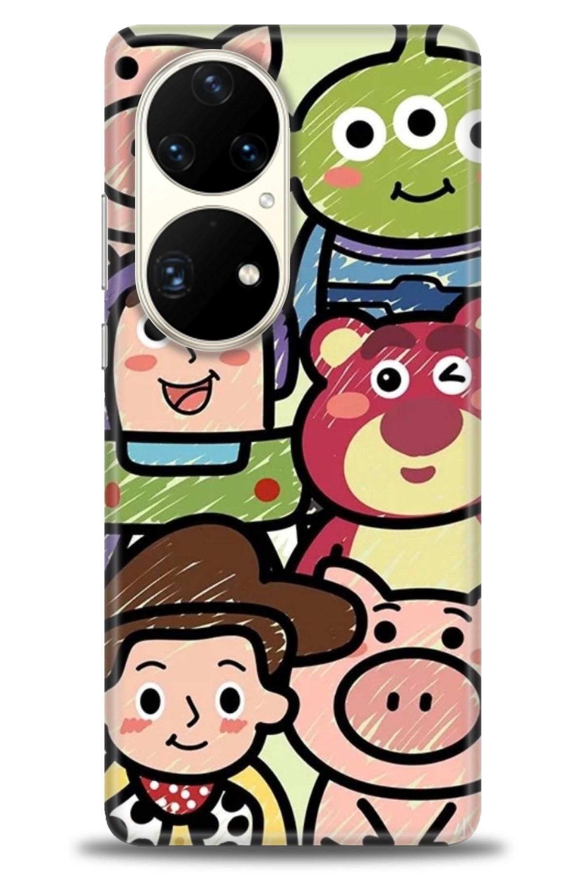CooperTech Huawei P50 Pro İle Uyumlu HD Baskılı Silikon Kılıf - 503