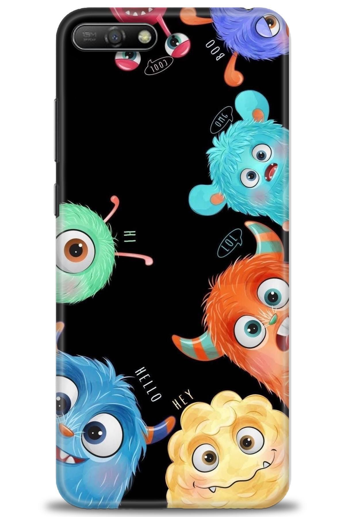 CooperTech Huawei Y6 2018 İle Uyumlu HD Baskılı Silikon Kılıf - 875