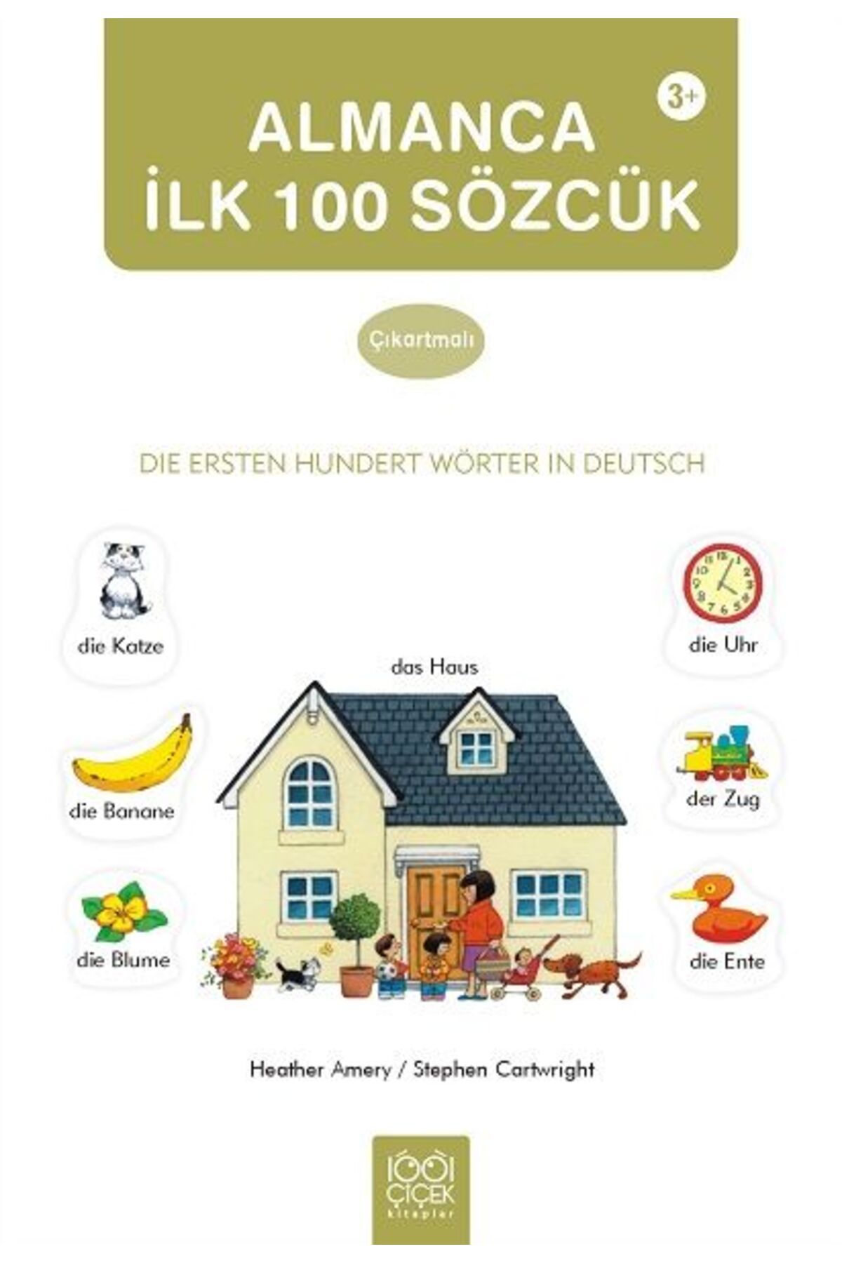 Karma Kitaplar Almanca İlk Yüz Sözcük Çıkartma Kitabı kitap(Korunakli Posetle)