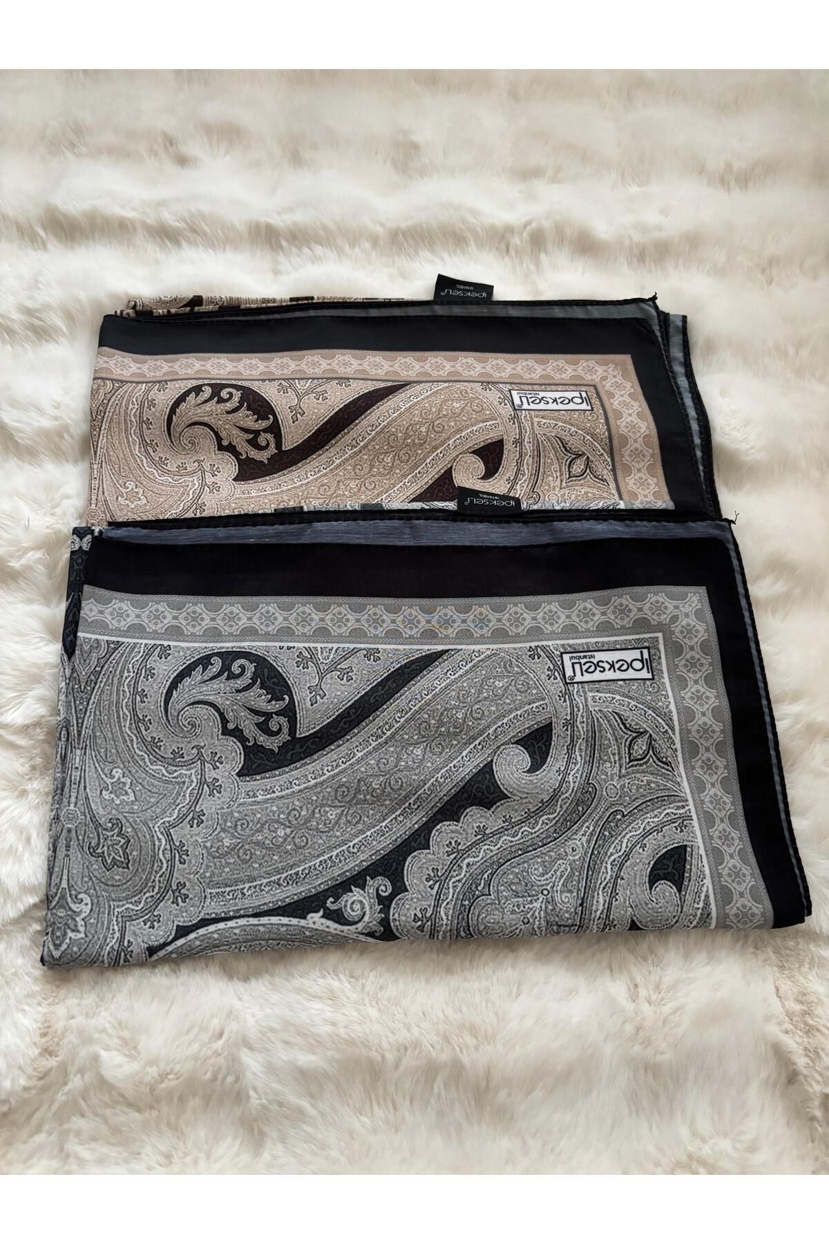 İpekseli 2 Lİ ETNİK DESEN PAMUK SOFT ŞAL