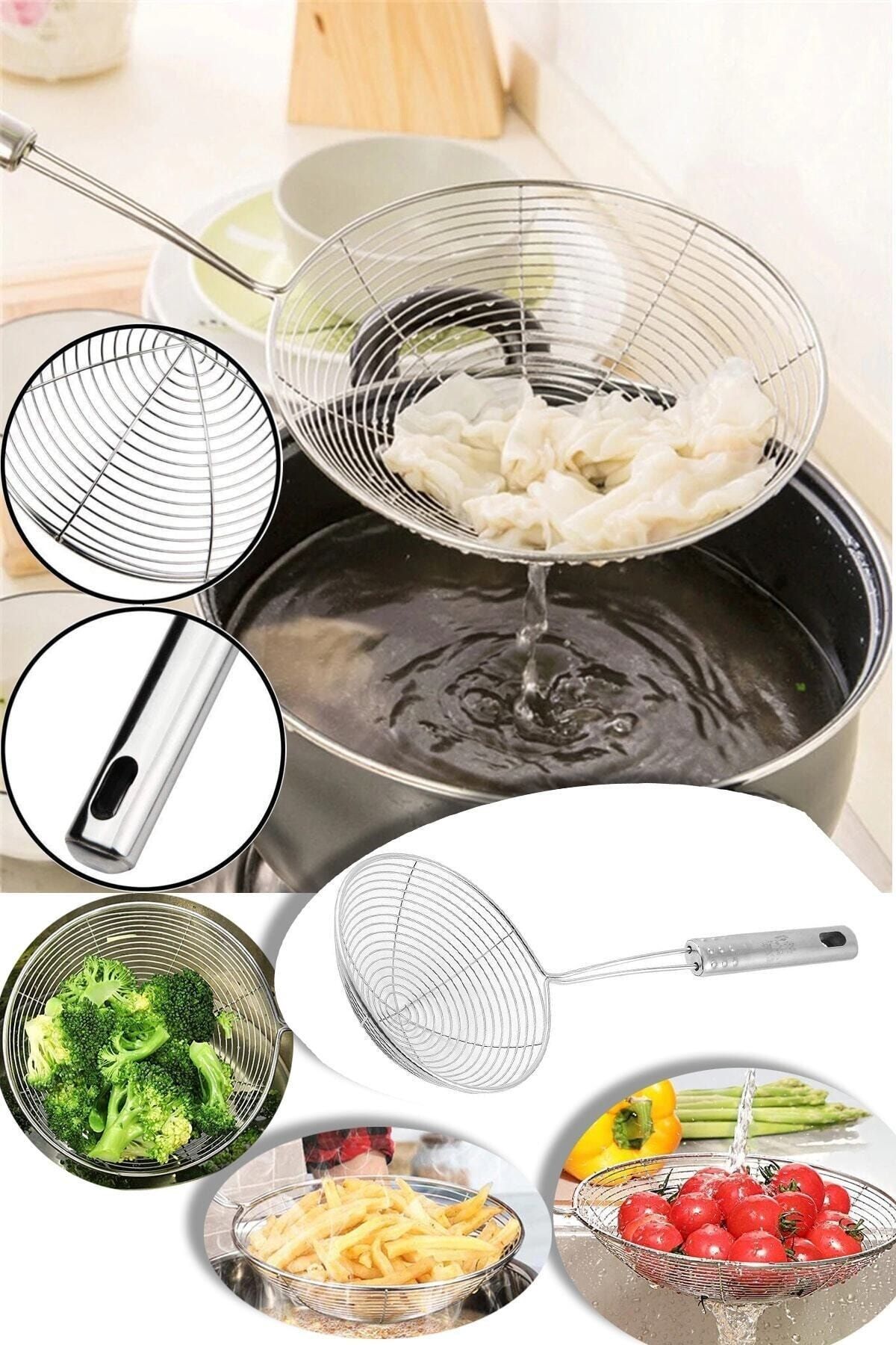 Carat Home Metal Saplı Kevgir 16 Cm