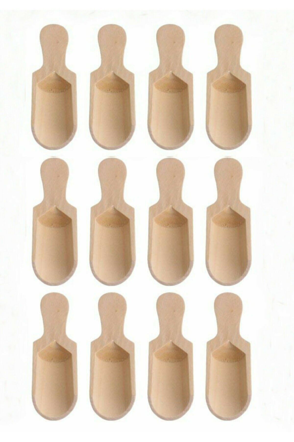 Carat Home 12 Adet Mini Kürek Baharat Kaşığı