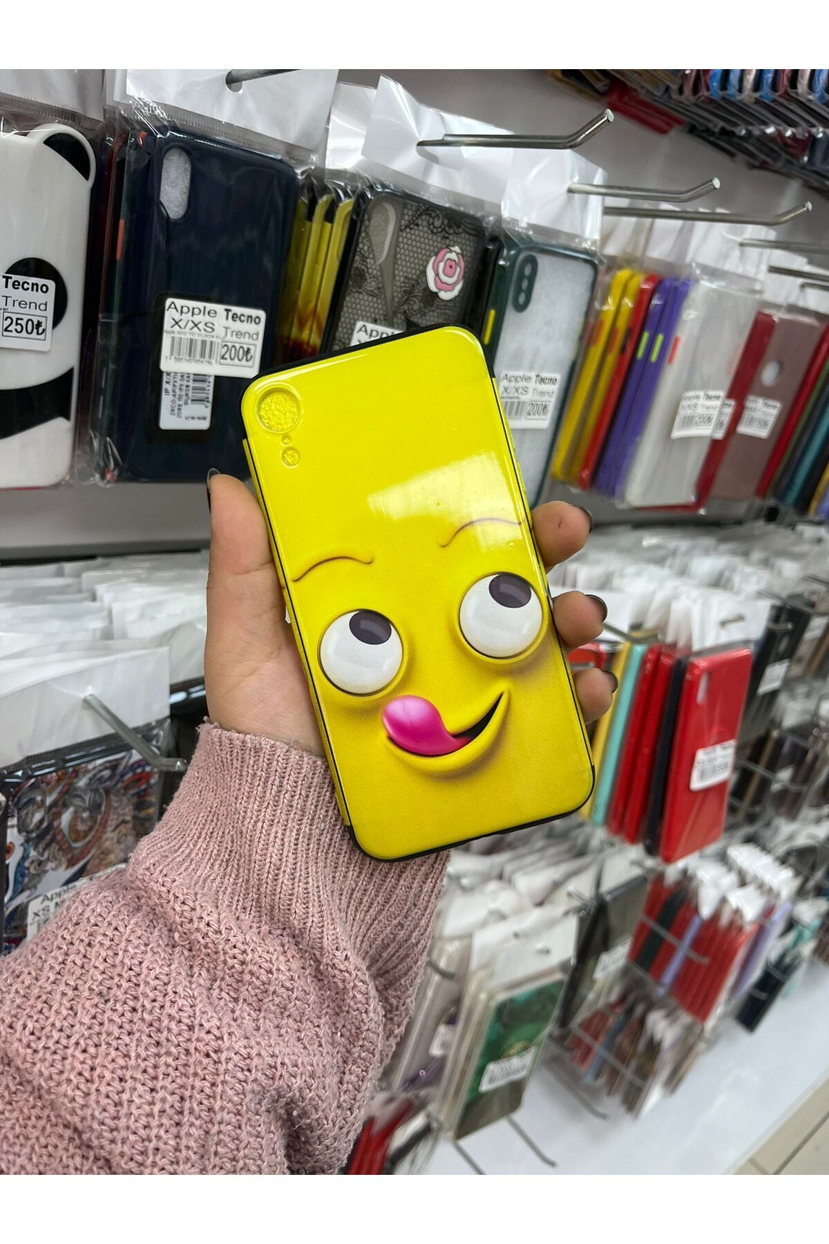 TECNOTREND Apple İphone XR EMOJİ DESENLİ SİLİKON KILIF