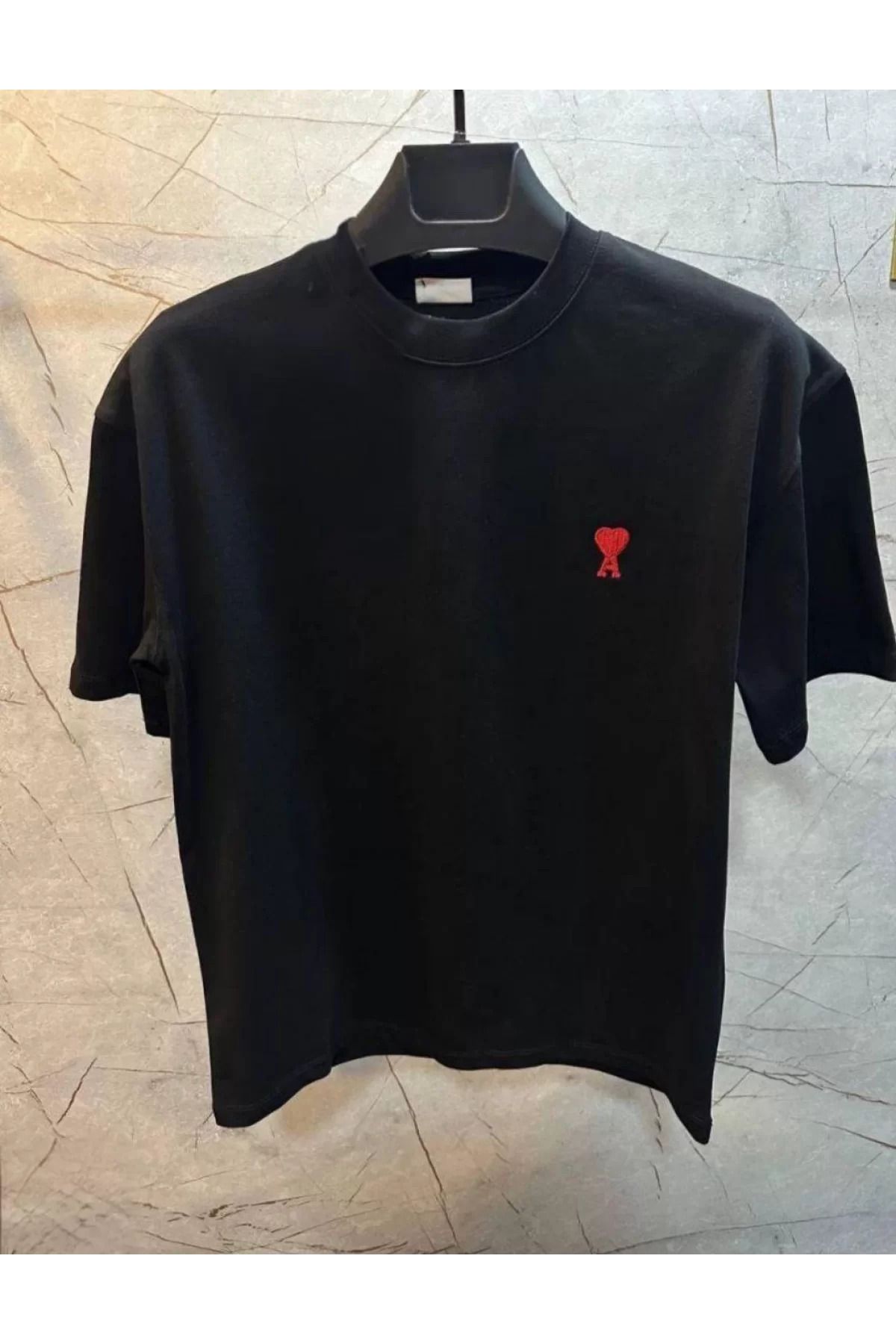 İndigo Park Erkek Tişört Unisex Bisiklet Yaka Baskılı Oversize T-Shirt