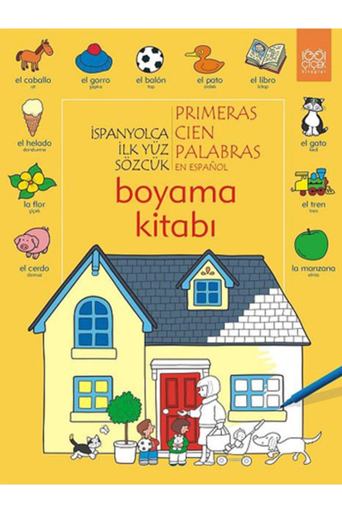 Türk Dil Kurumu Yayınları İspanyolca İlk Yüz Sözcük Boyama Kitabı