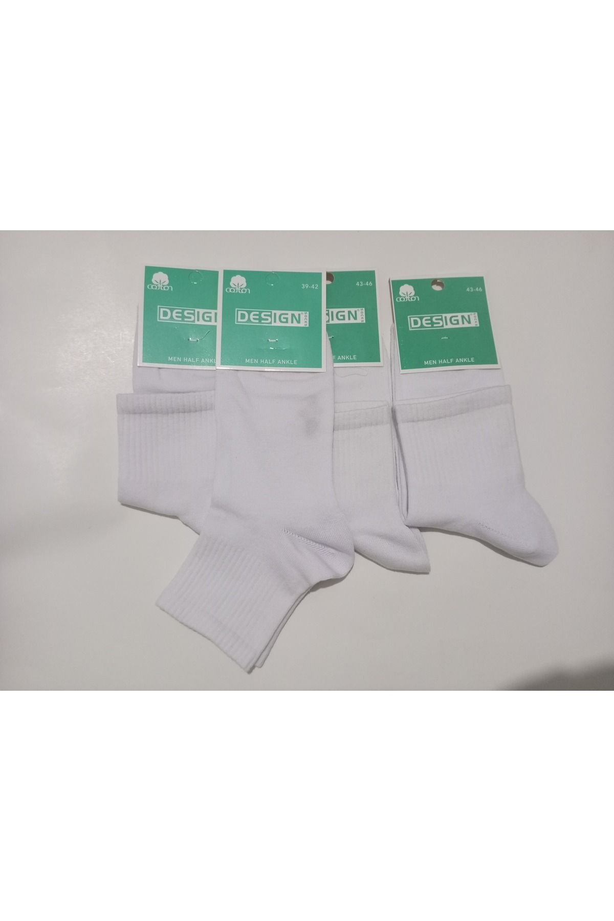 RBS SOCKS PAMUKLU NAYLONSUZ YARIM KONÇ ÇORAP 4'LÜ